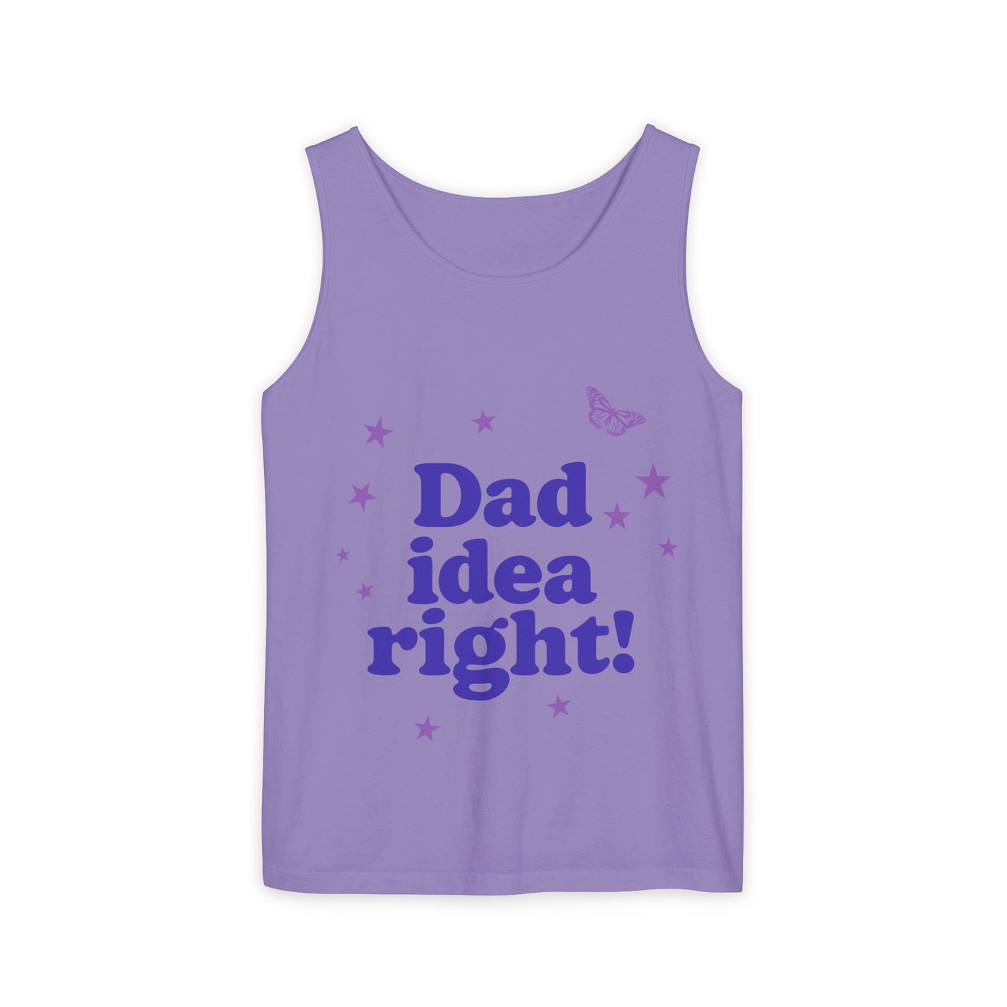 Dad Idea Right! Star & Butterfly-Dyed Tank Top