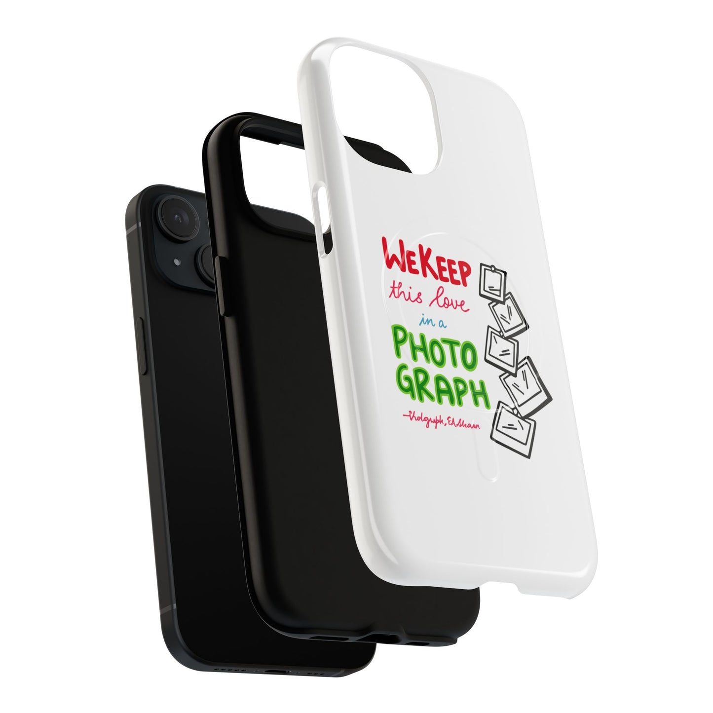 White Paw Print Tough Magnetic case