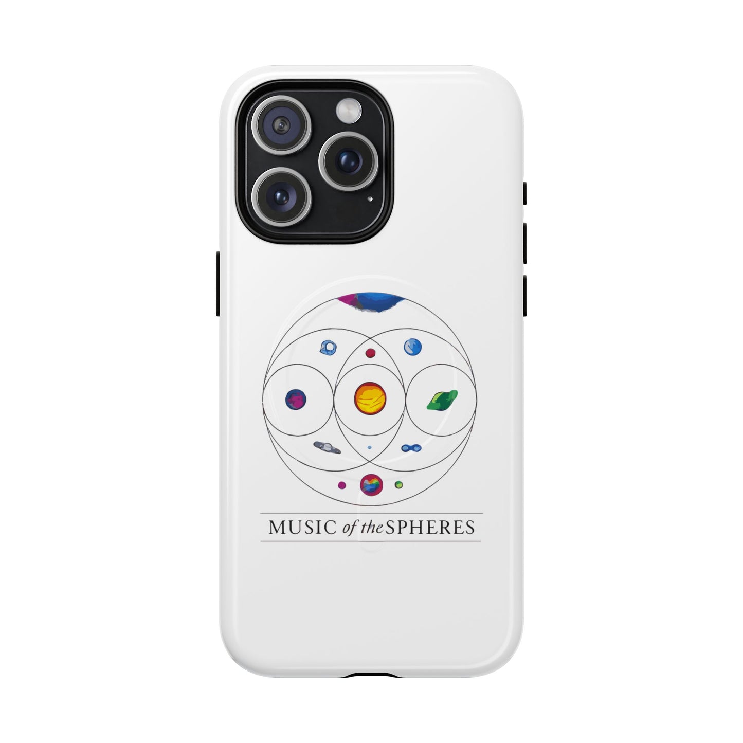 Colorful Planetary Orbit Diagram Tough Magnetic Case