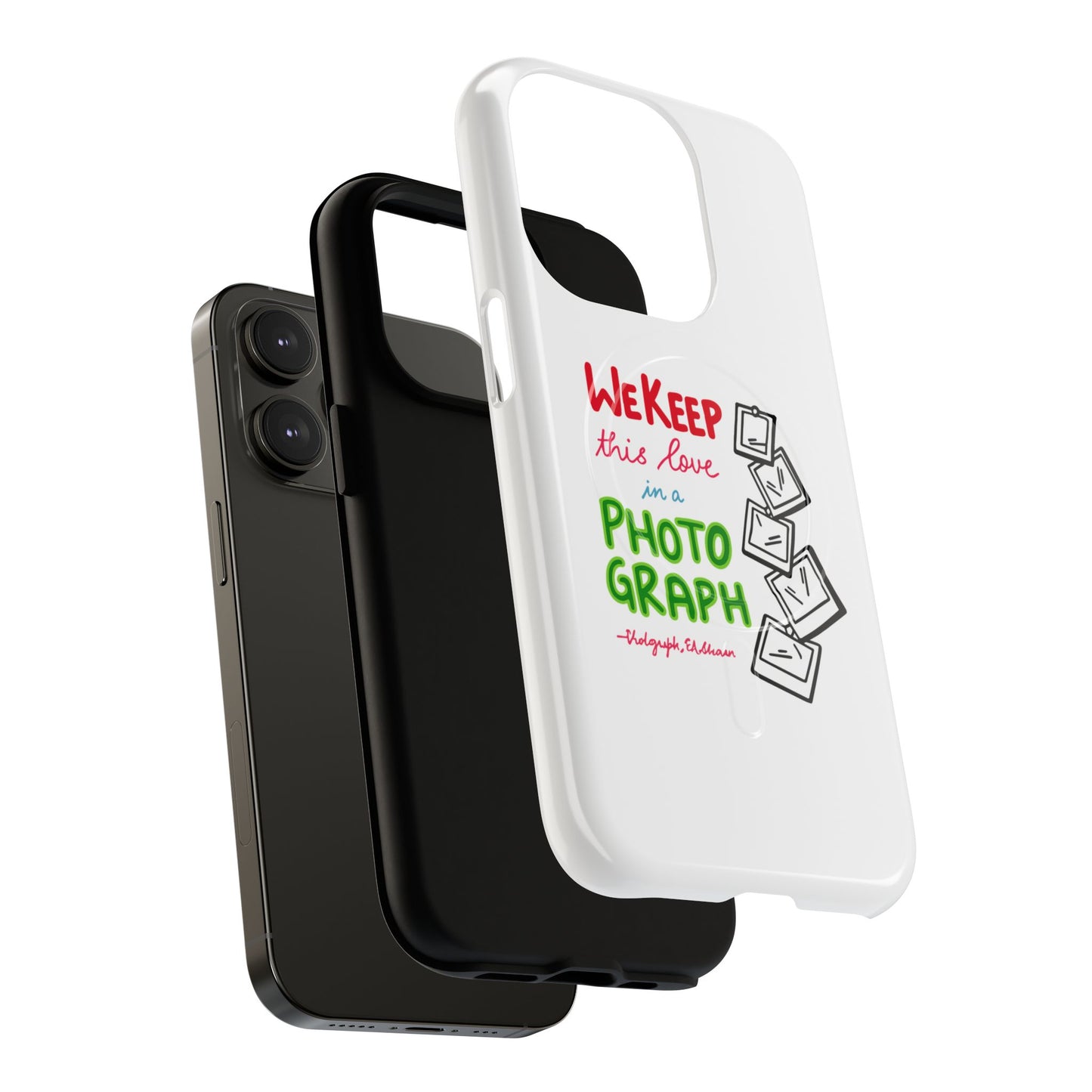 White Paw Print Tough Magnetic case