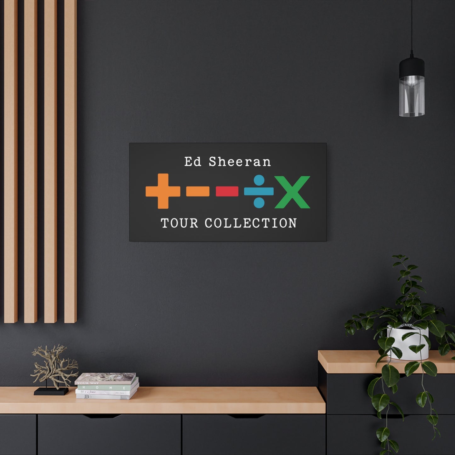 Matte Stretched Canvas, 1.25" Depth – Ed Sheeran Black Edition