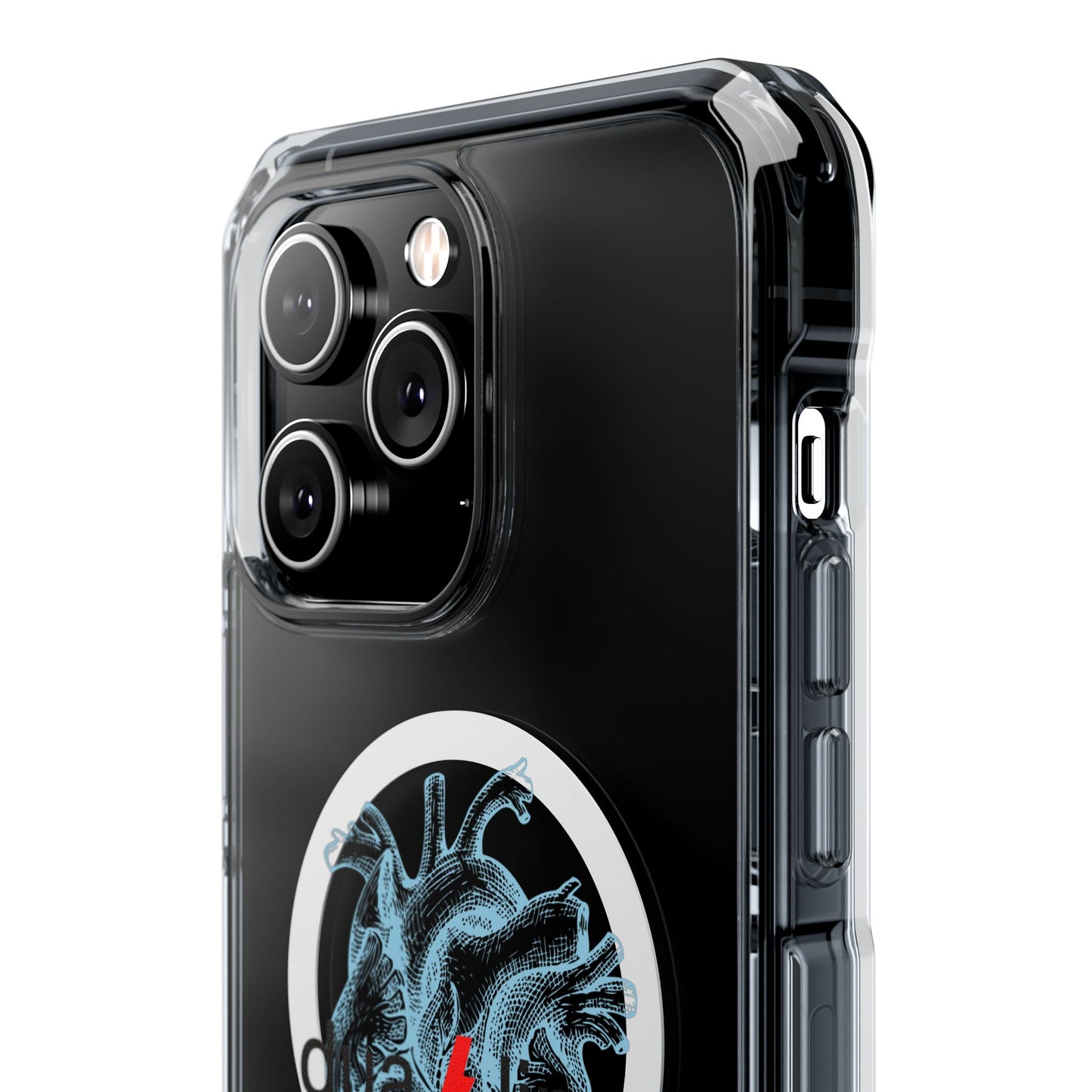 Electro Heart Illustration Magnetic Clear Impact case
