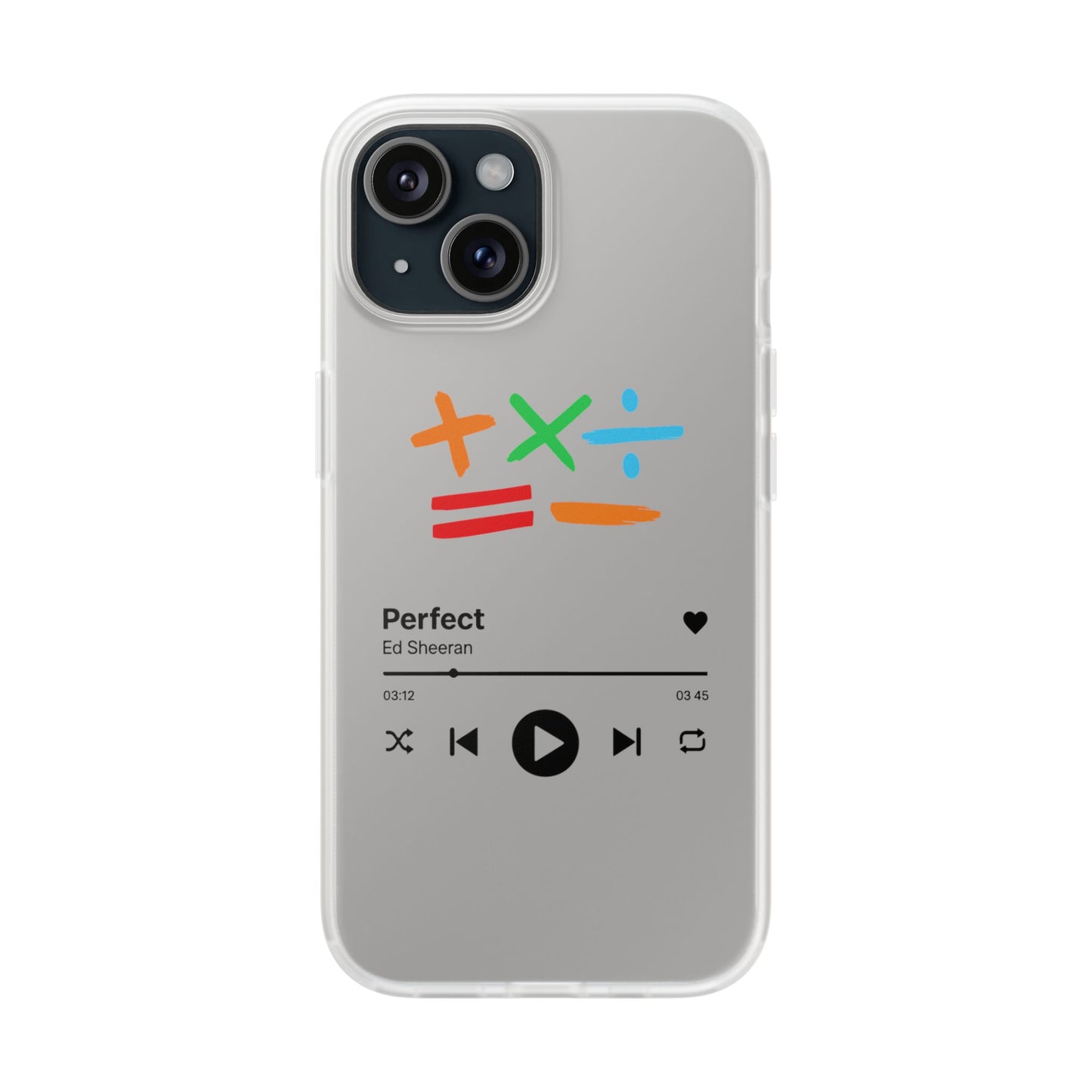 Flexi Case – Ed Sheeran Music Design (iPhone X–16 Pro Max)