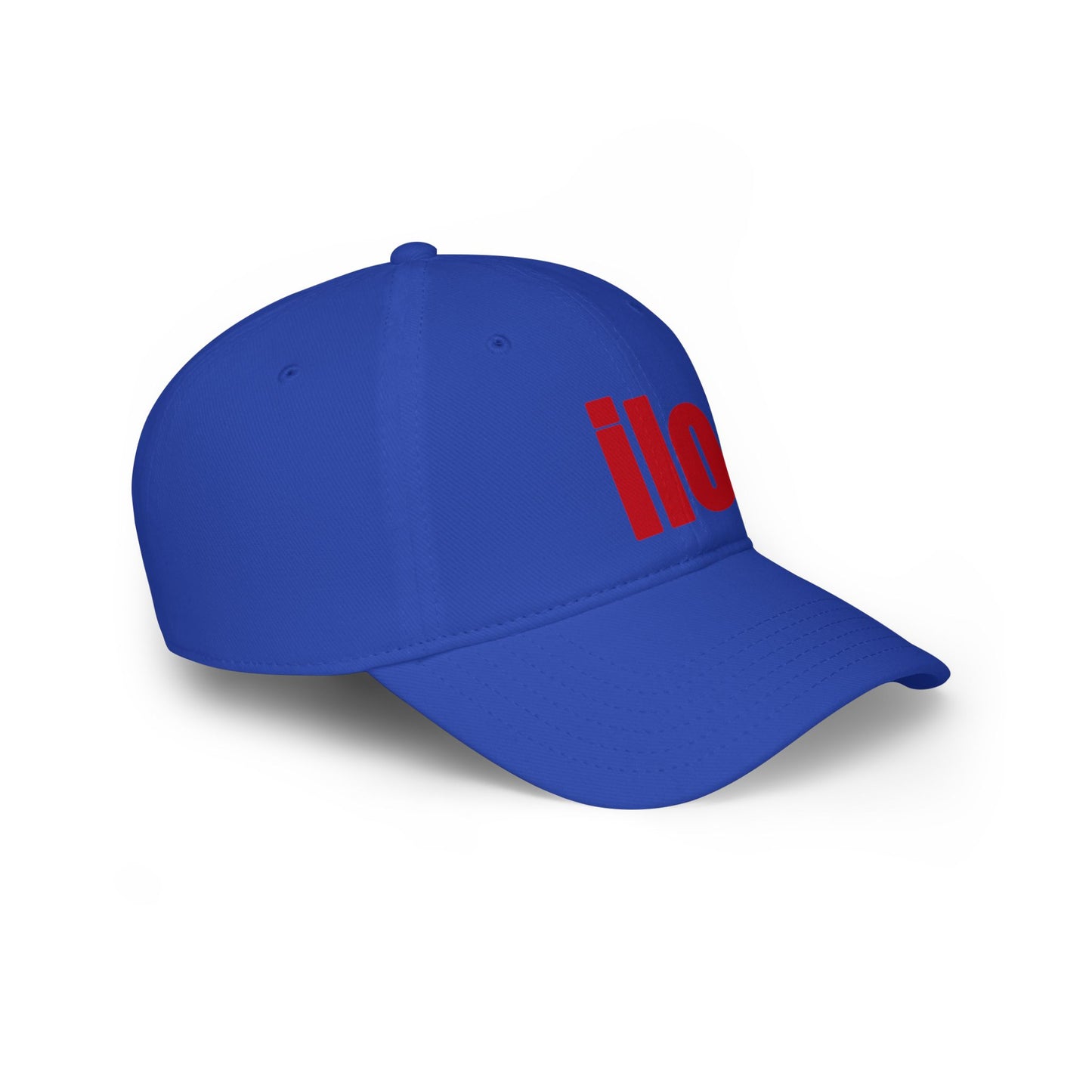 ILO Bold Red Block Baseball Cap
