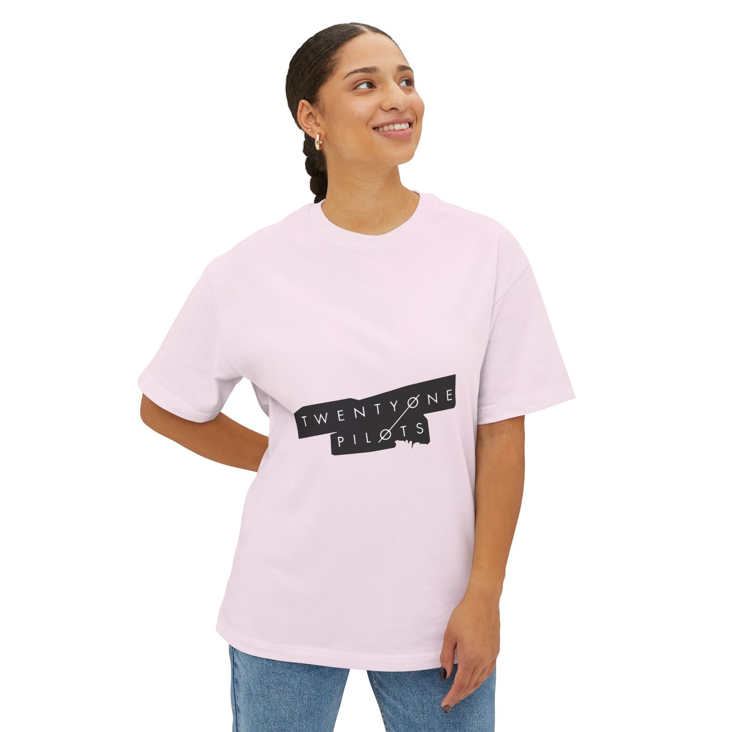 Tilted Echo Unisex Oversized Boxy Tee