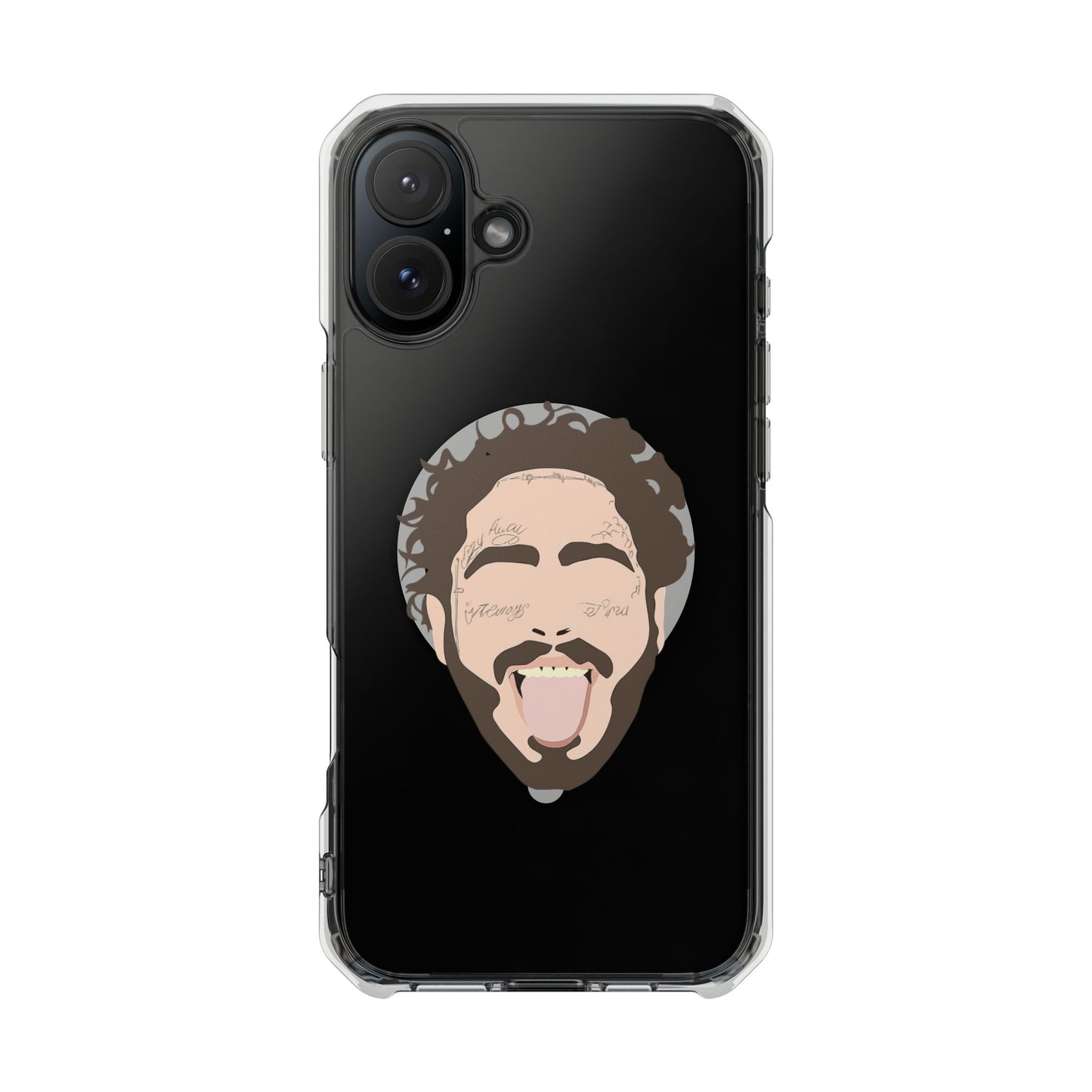 Minimalist Tongue Out Cartoon Face Magnetic Impact Case