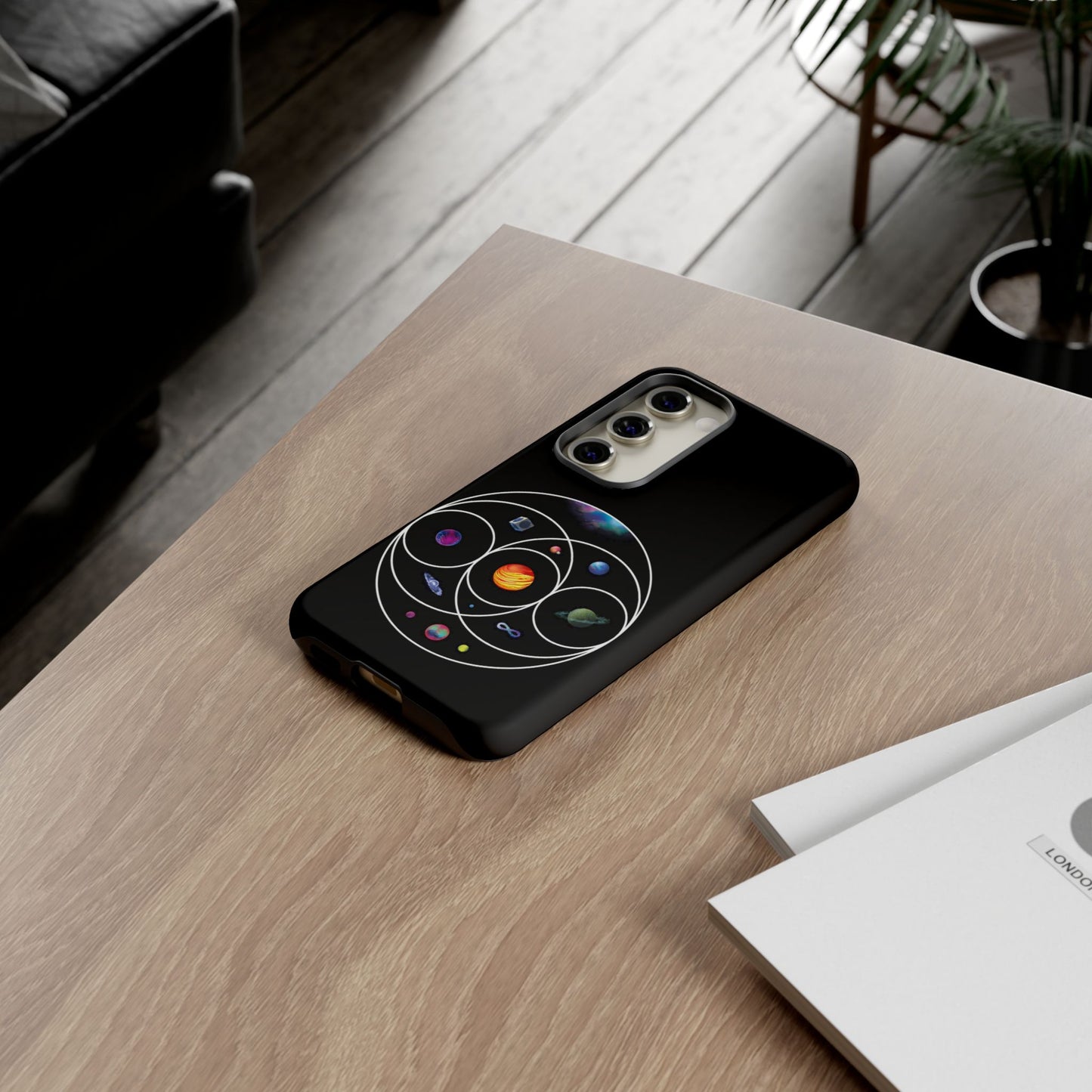 Premium Tough Case for Samsung S21 to S25 Ultra Showcasing Coldplay’s Illustration Concept