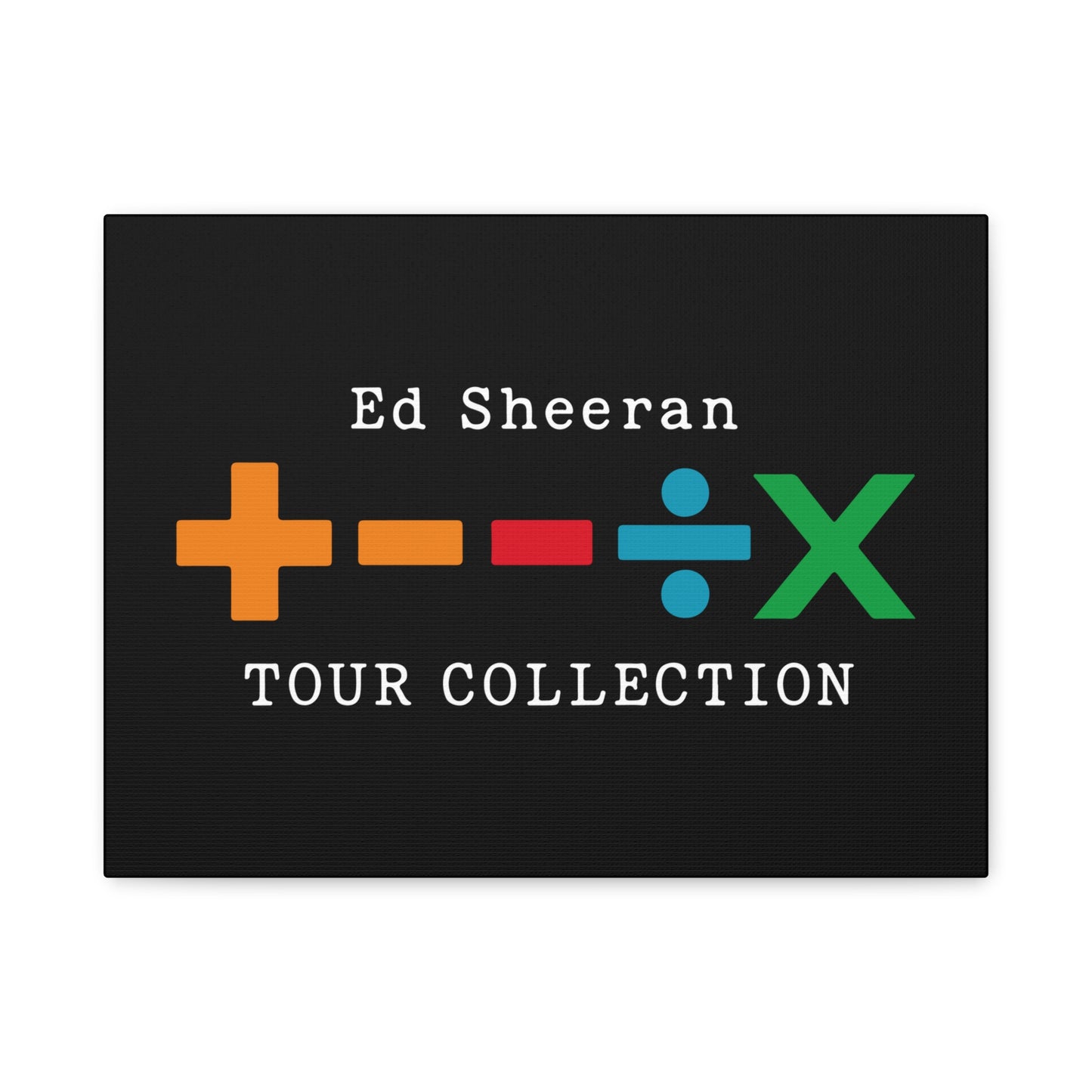 Matte Stretched Canvas, 1.25" Depth – Ed Sheeran Black Edition