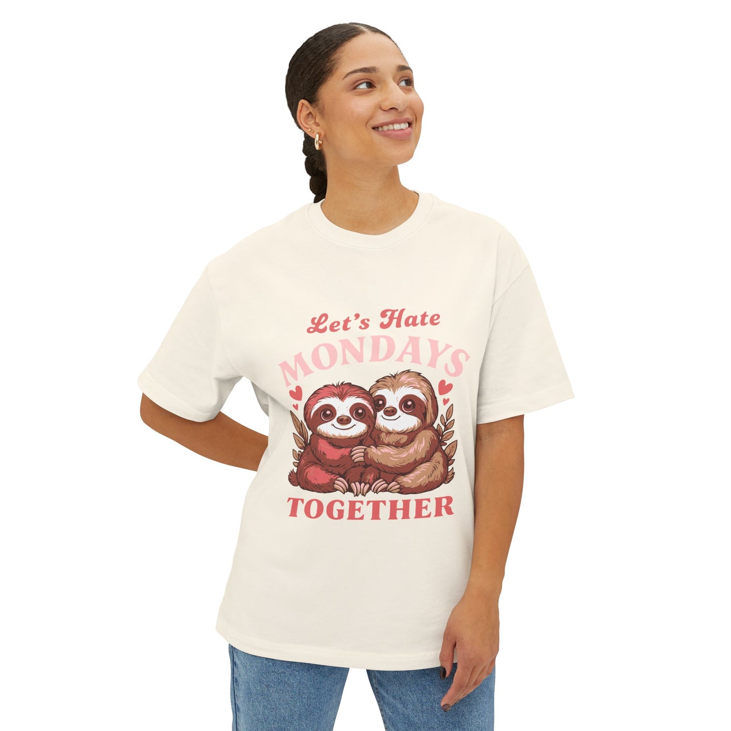 Oversized boxy Tee – Snazzy Lets hate Monday Edition