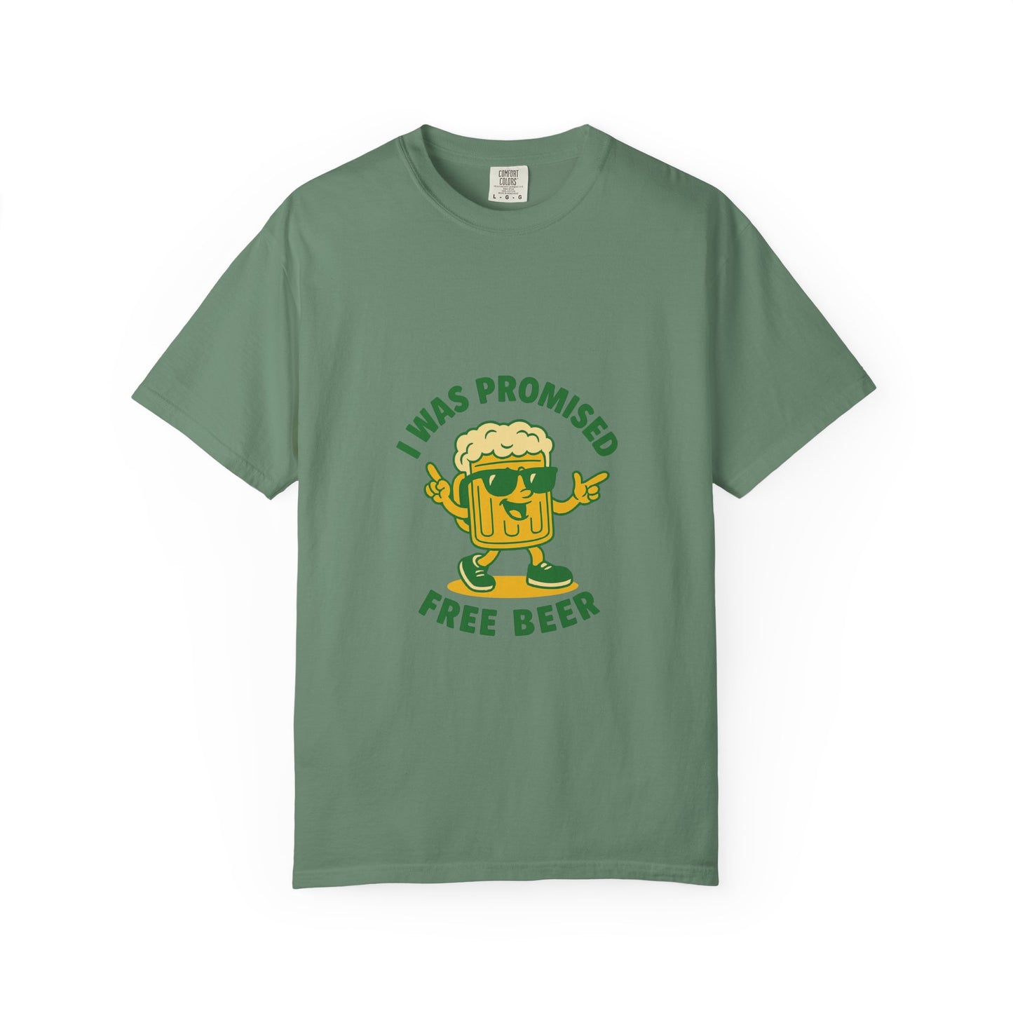 Unisex Garment-Dyed T-shirt – Snazzy Free Beer Edition