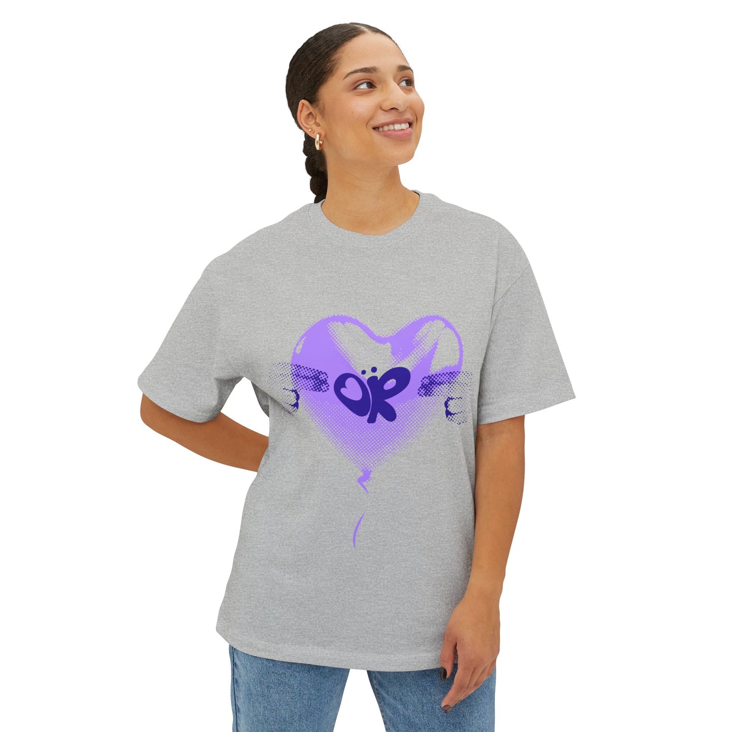 Heart Balloon OR Pop Art-Oversized Tee