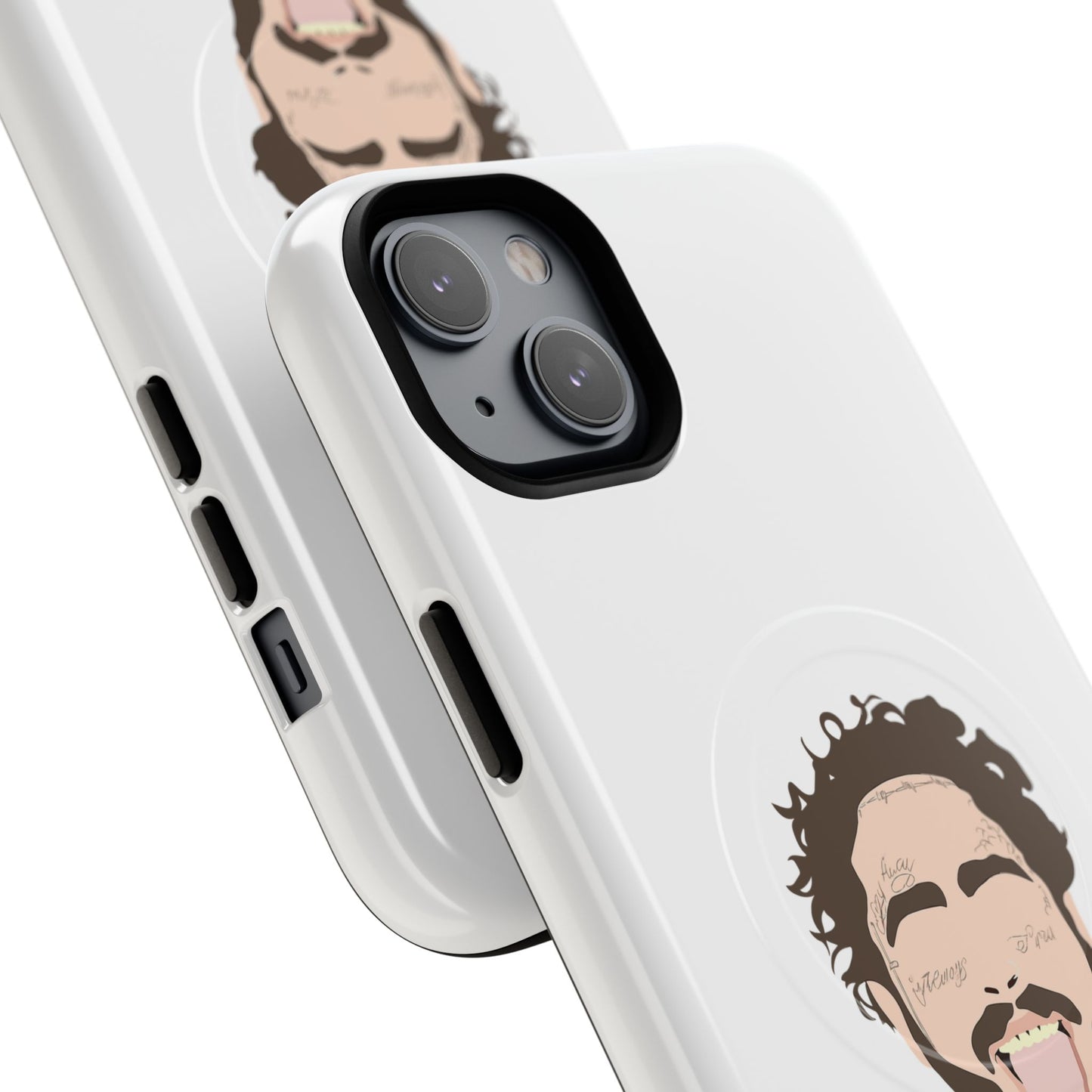 Minimalist Tongue Out Cartoon Face Tough Magnetic Case