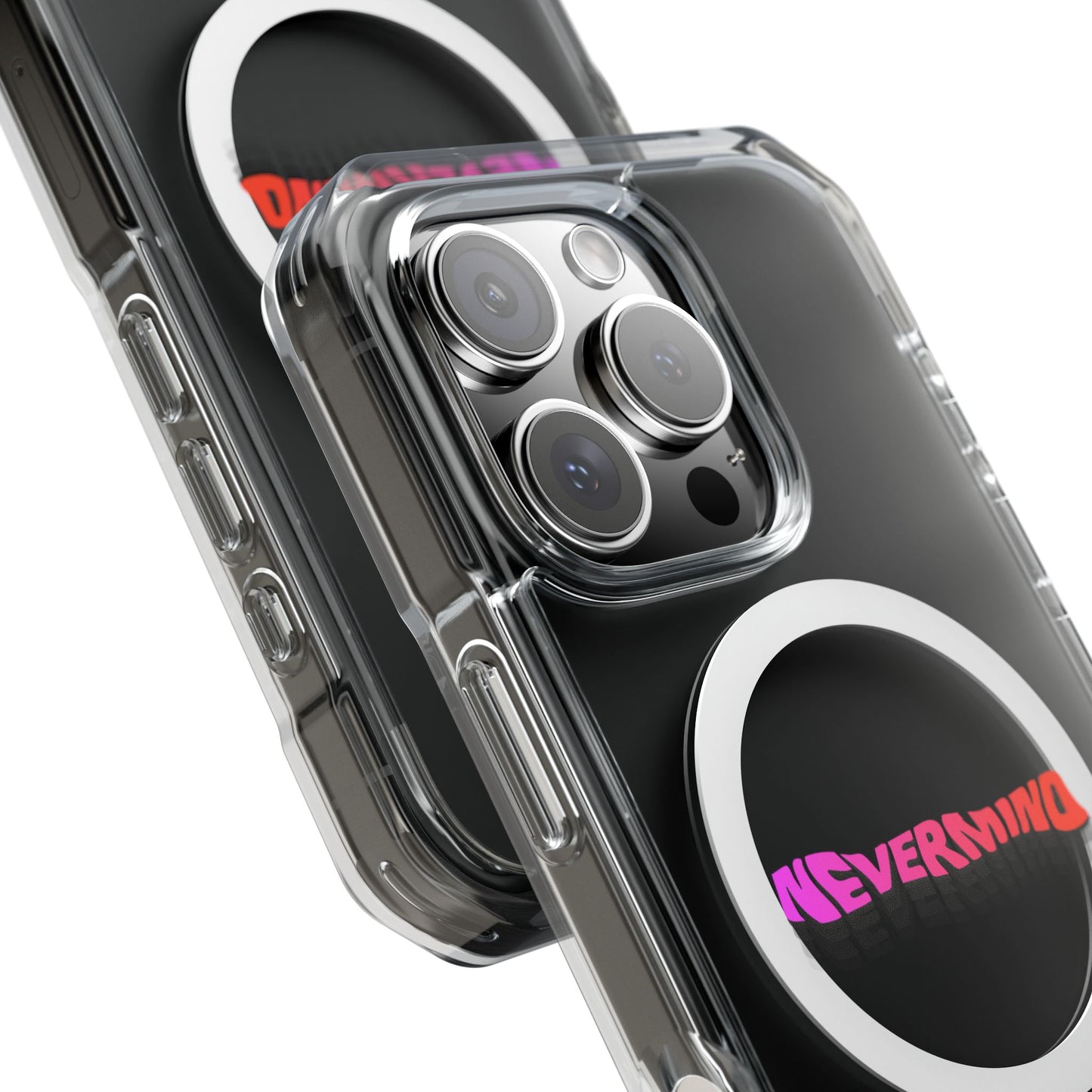 Wavy Groovy Typography Magnetic Clear Impact case