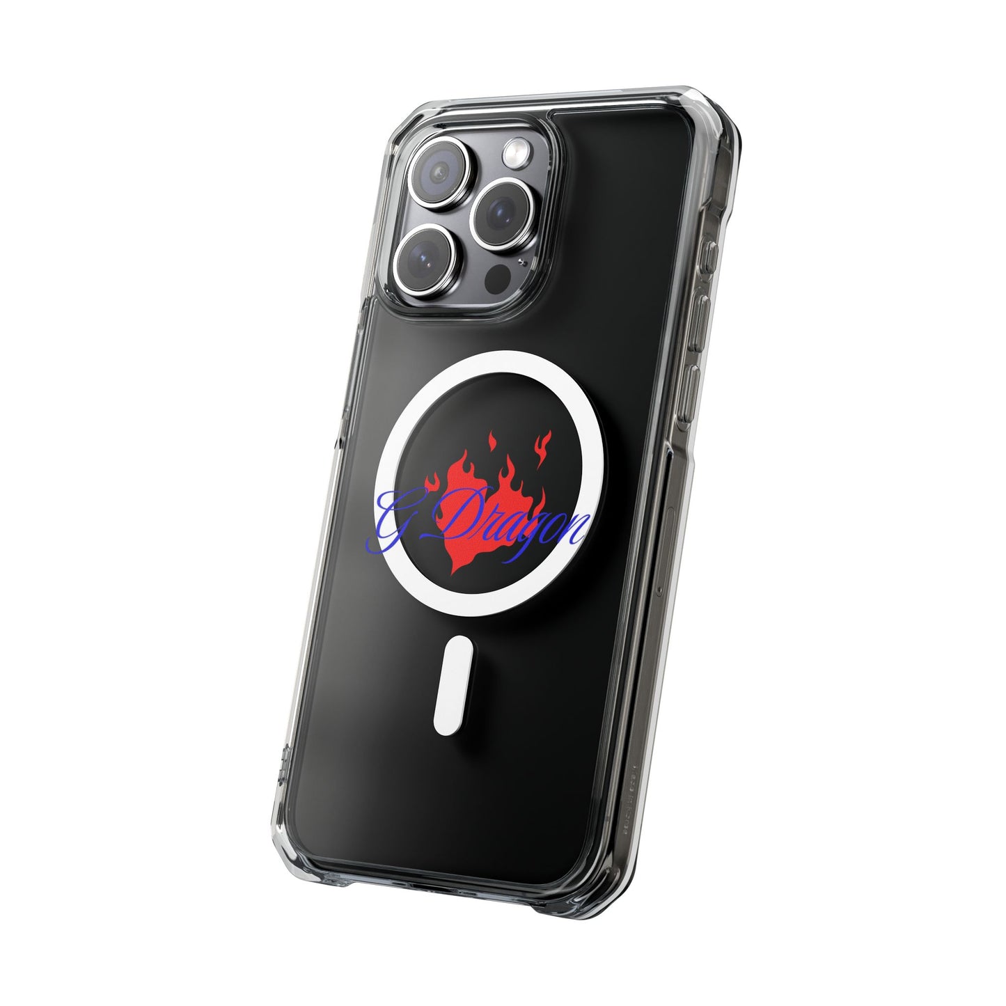 Heart on Fire Bold Script Magnetic Clear Impact Case