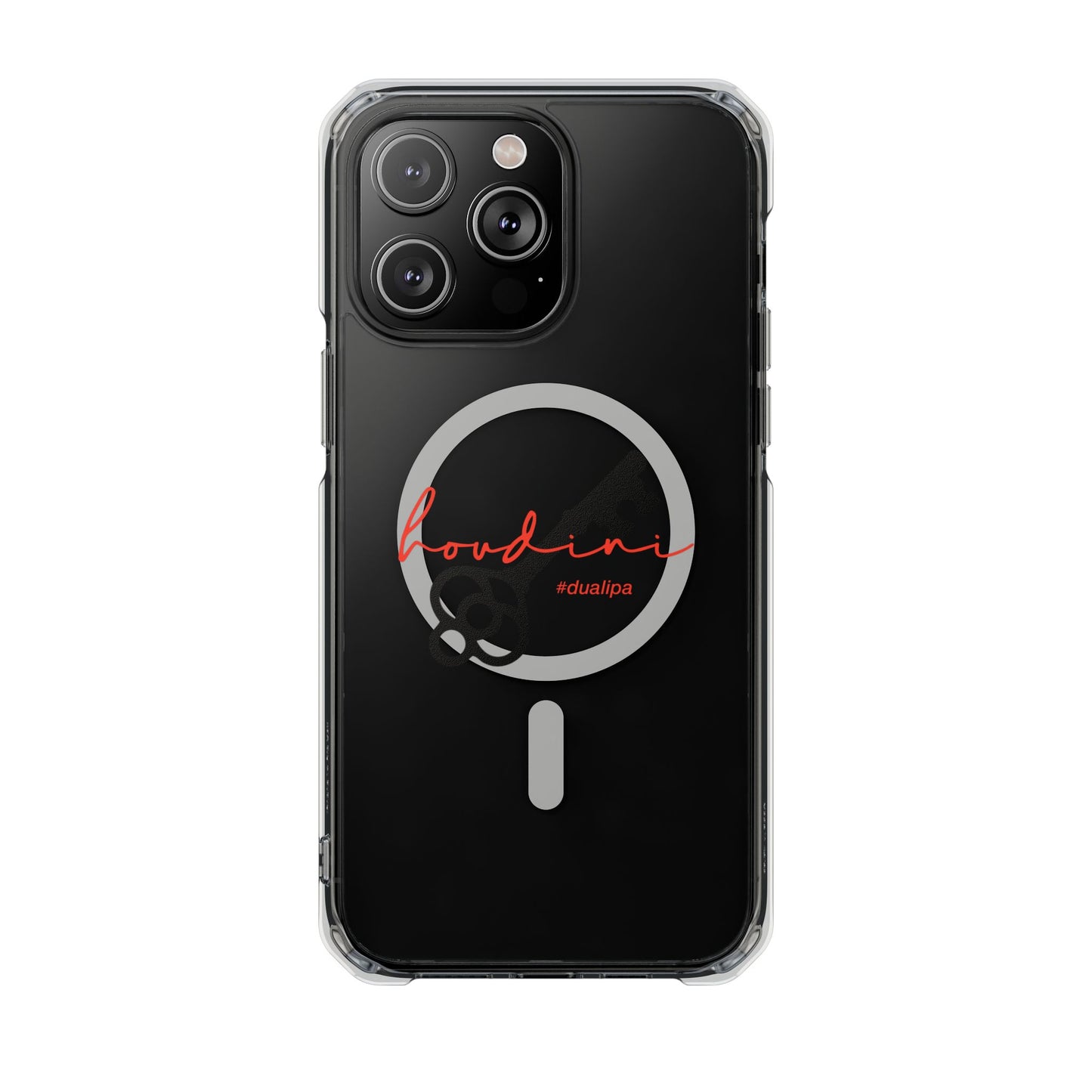 Cursive Spell “Houdini” Magnetic Clear Impact case