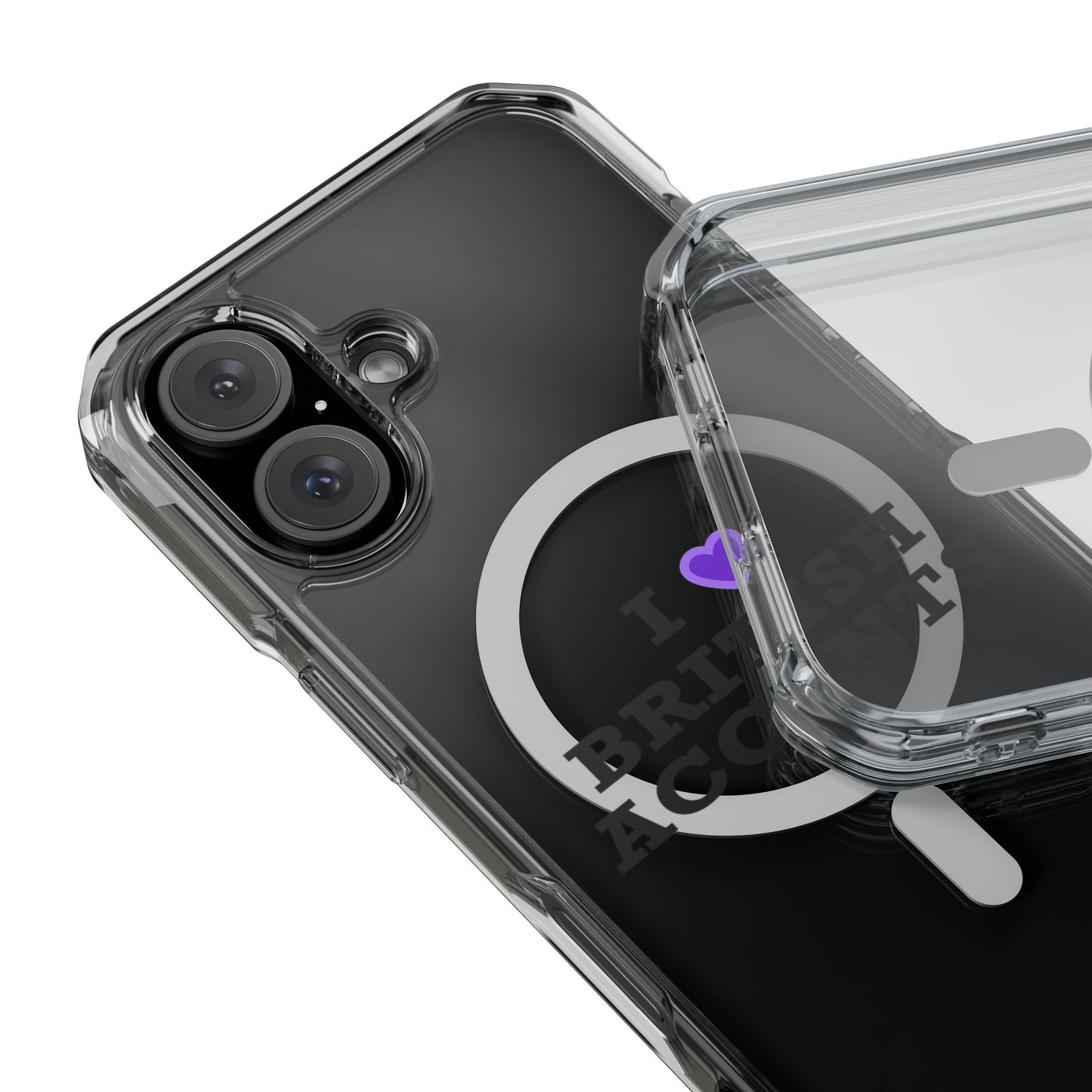 I Love British Accents Magnetic Clear Impact Case