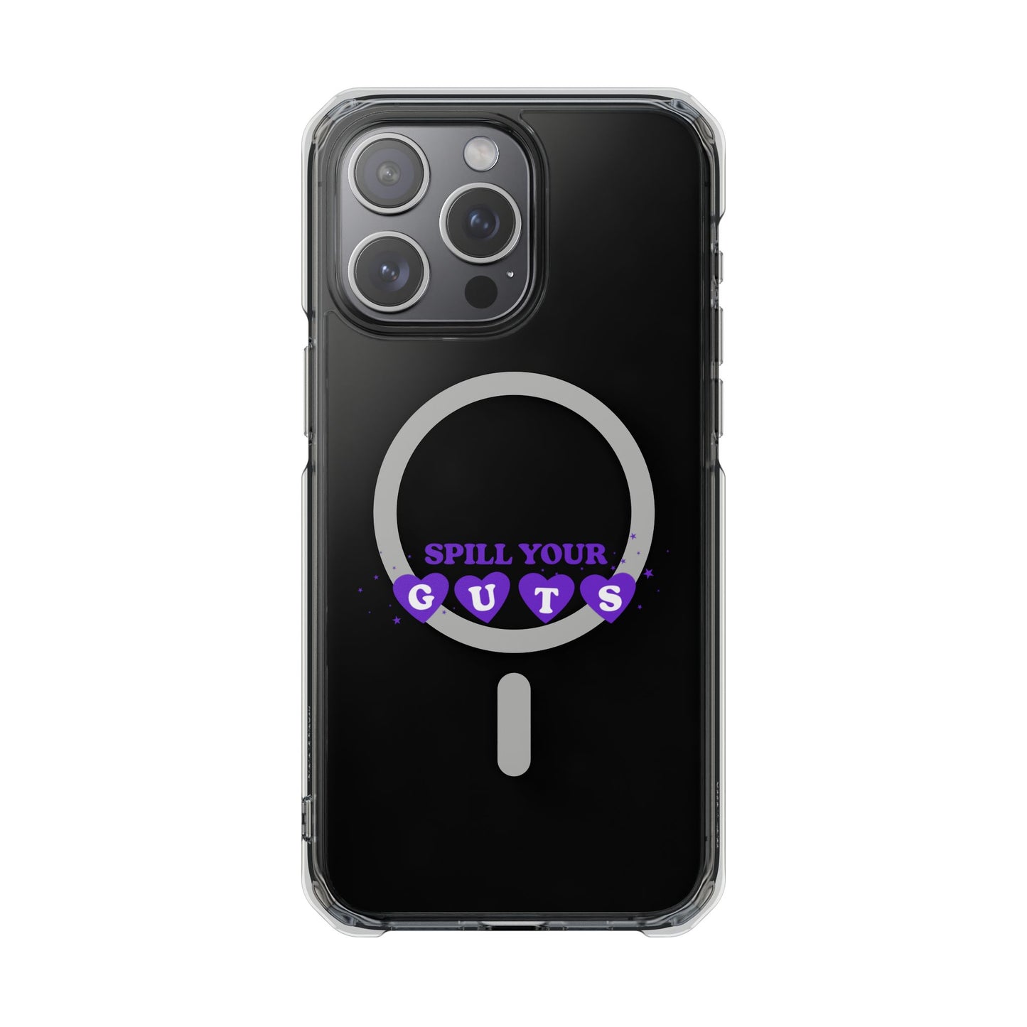 Spill Your Guts Heart Magnetic Clear Impact Case