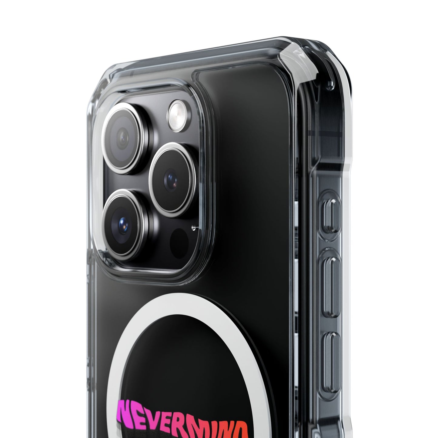 Wavy Groovy Typography Magnetic Clear Impact case