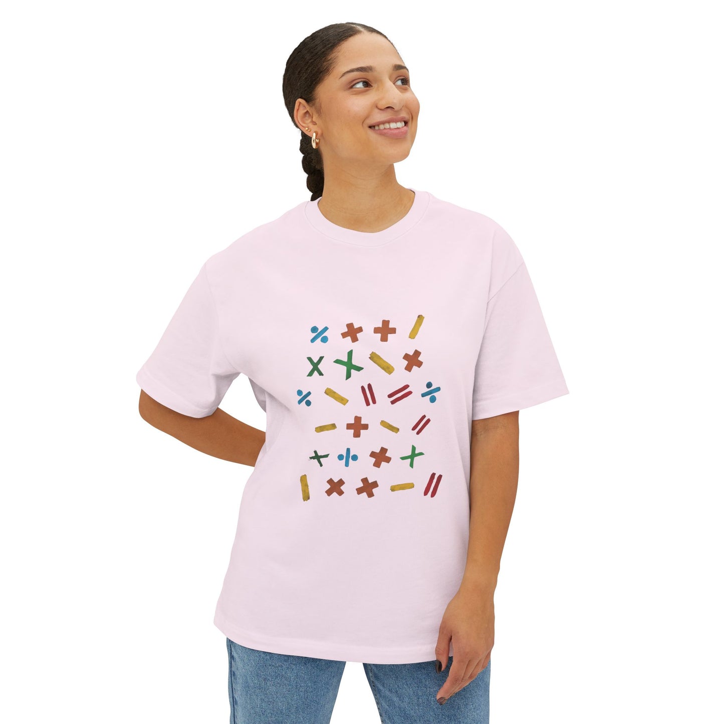 Minimalist Paw Print Oversized Boxy Tee