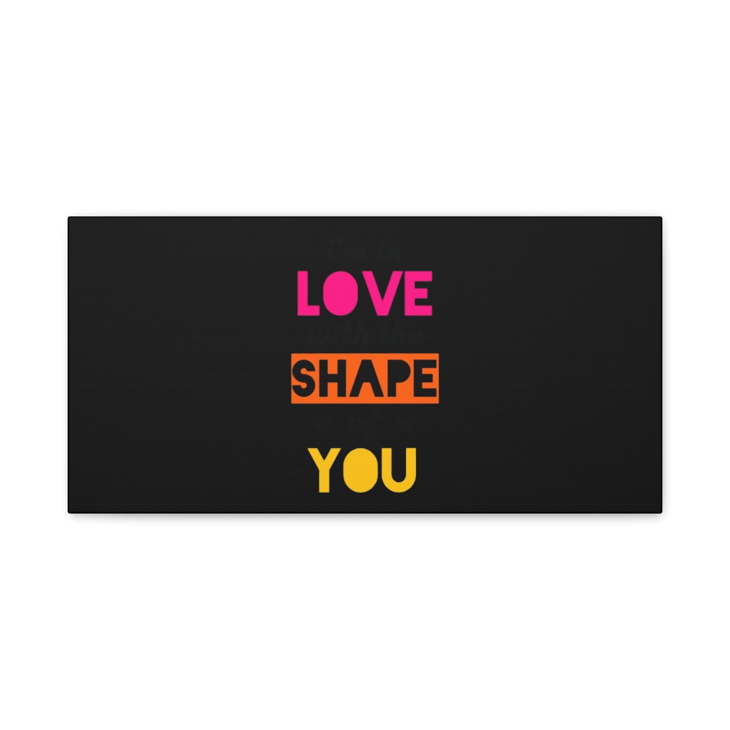 Orange Divide Symbol Matte Canvas