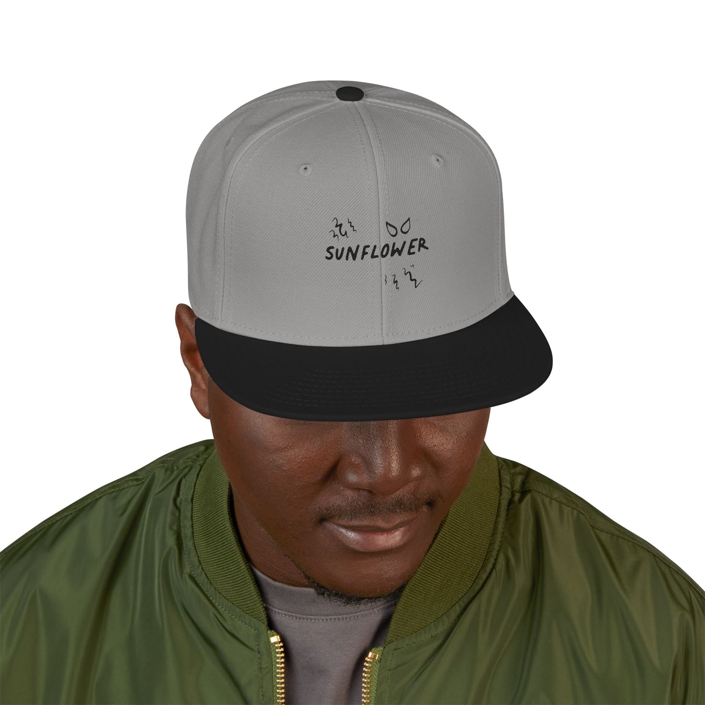 Yellow Barbed Wire Disc Snapback Cap