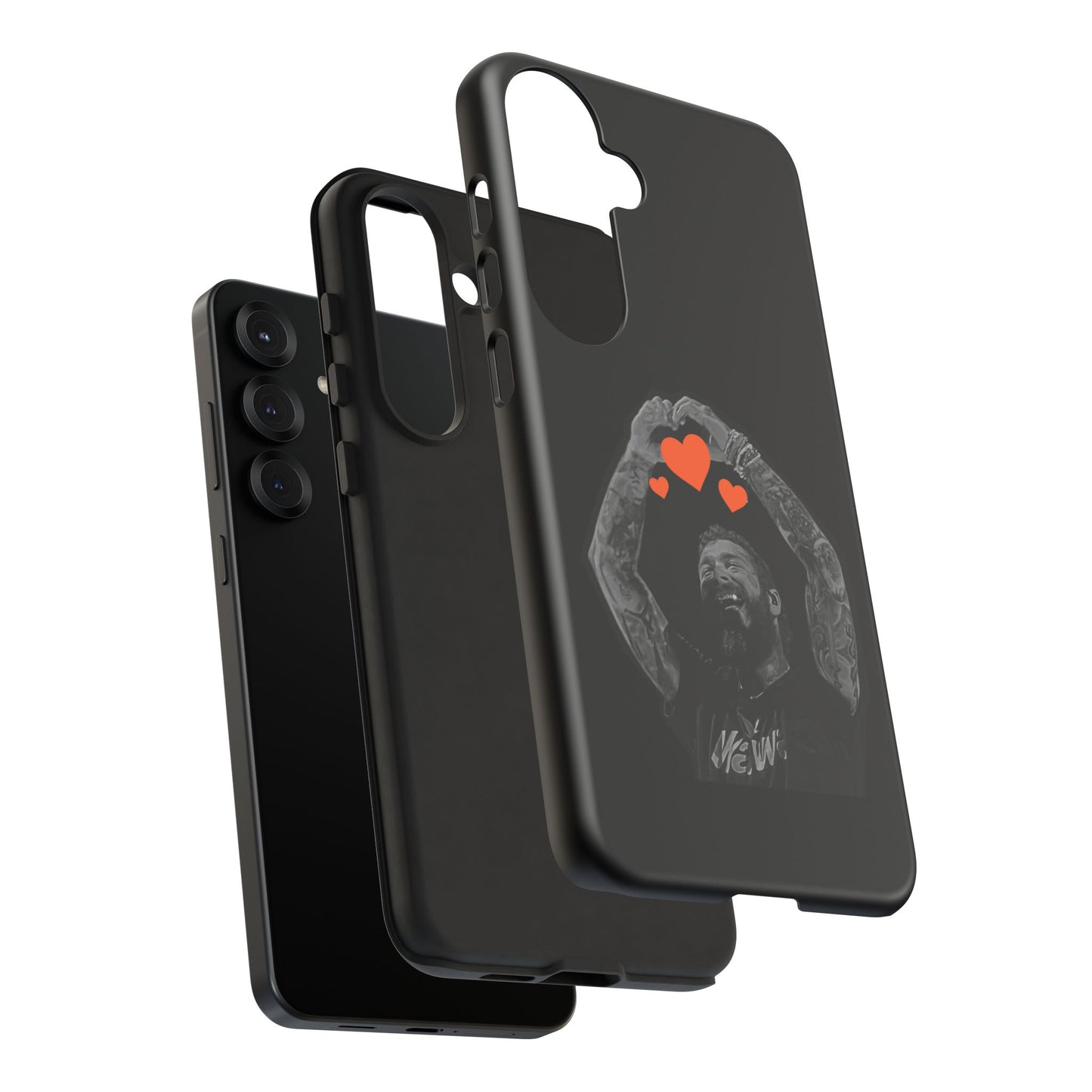 Tough Samsung Case (S20–S25) – Post Malone Heartfelt Wishes