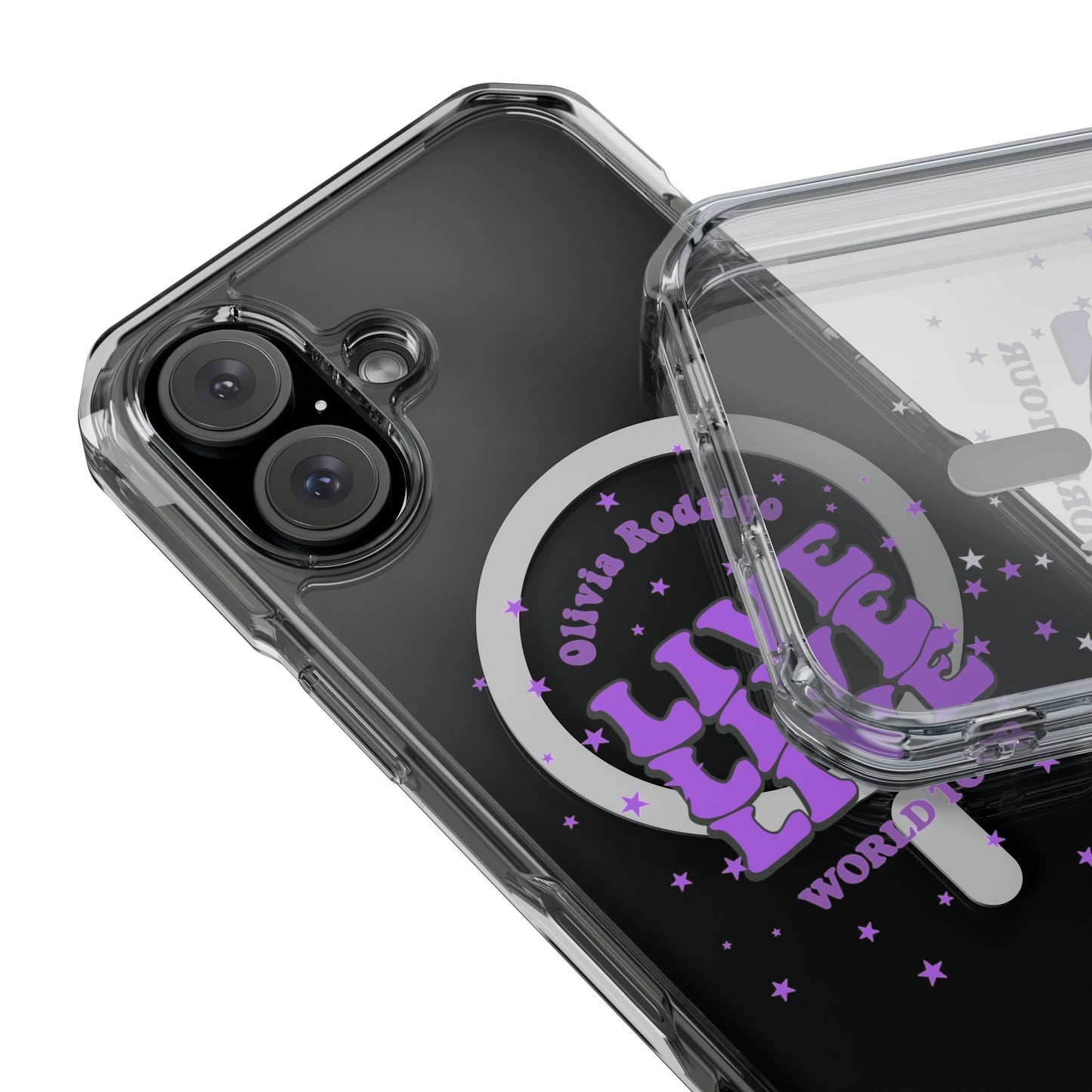 Olivia Rodrigo Live World Tour Magnetic Clear Impact Case
