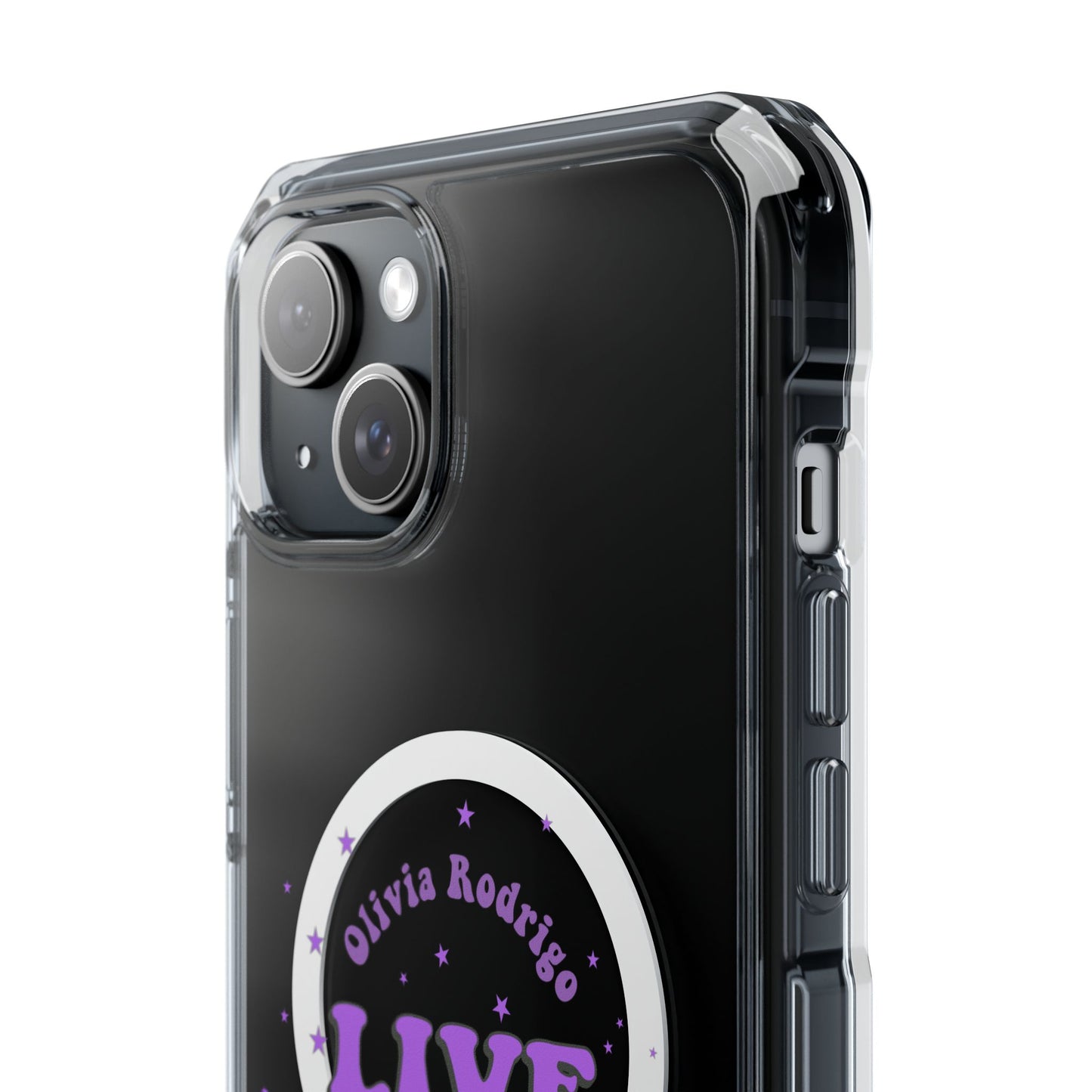 Olivia Rodrigo Live World Tour Magnetic Clear Impact Case