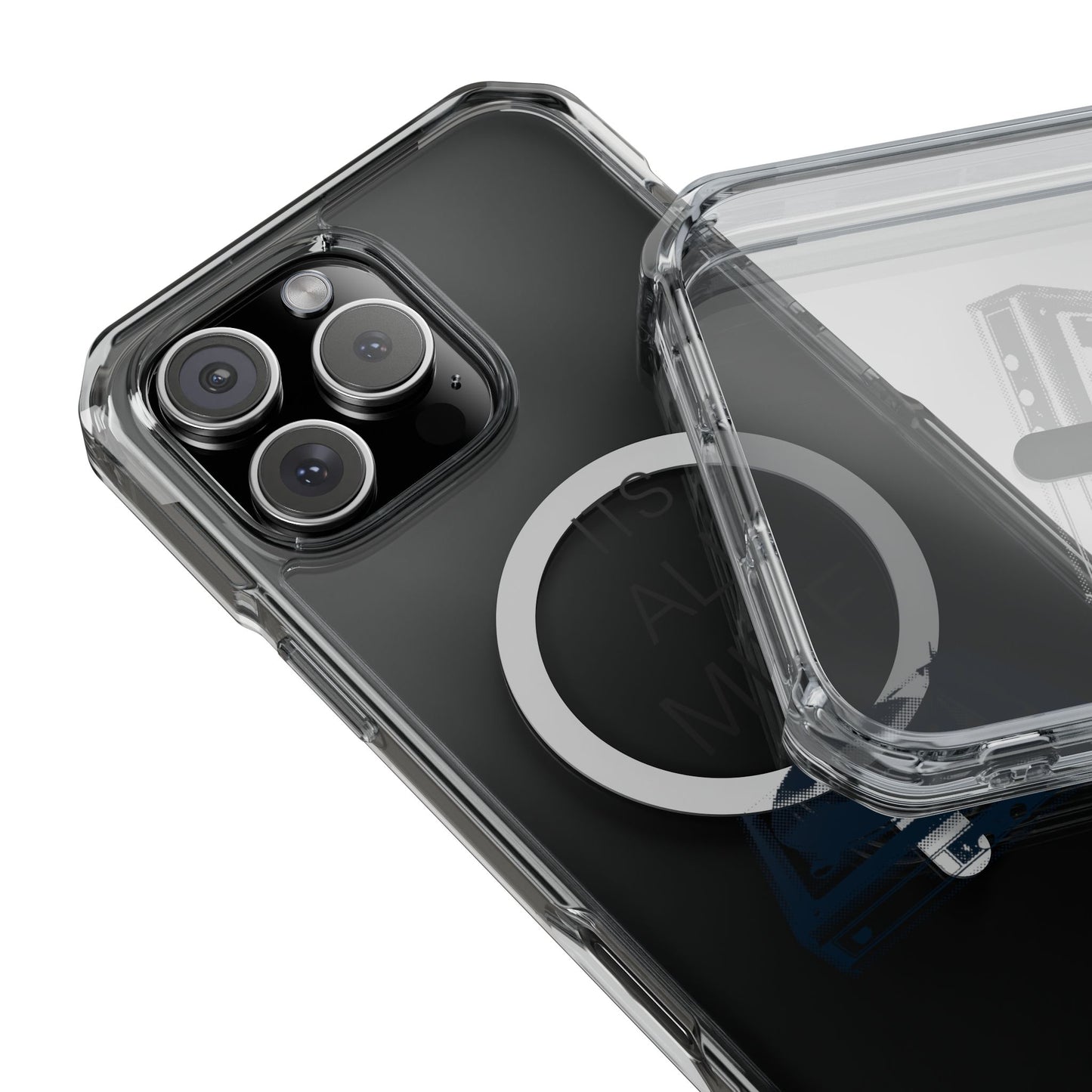Spin It Retro Magnetic clear Impact Case