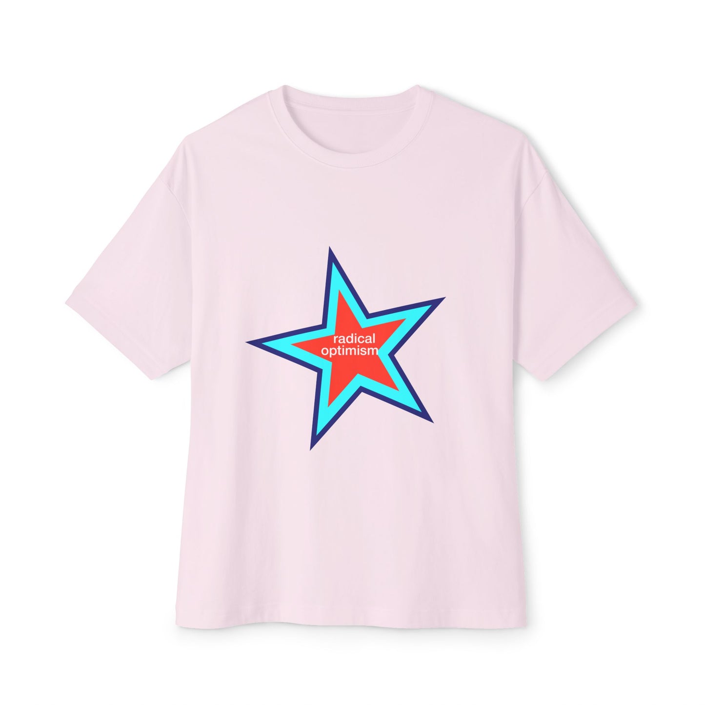 Power of Positivity Star Unisex Oversized Boxy Tee