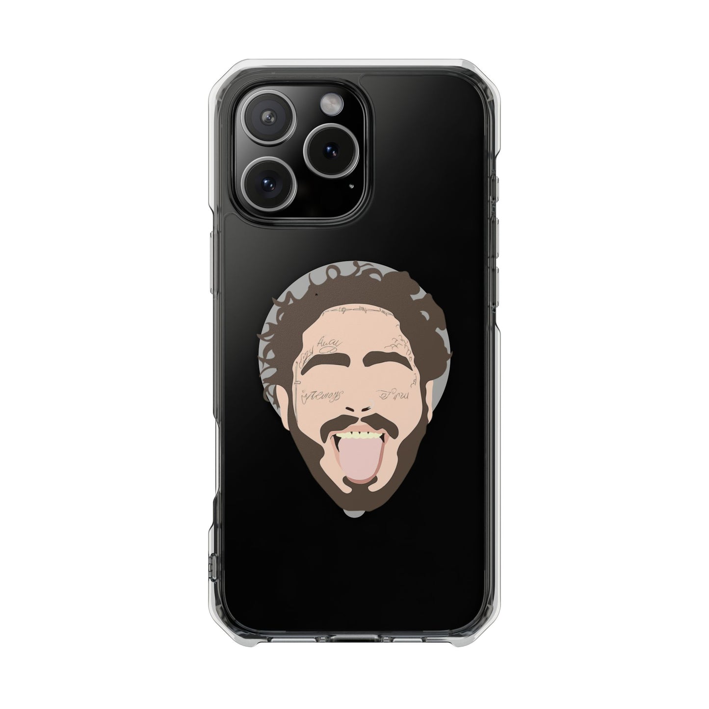 Minimalist Tongue Out Cartoon Face Magnetic Impact Case
