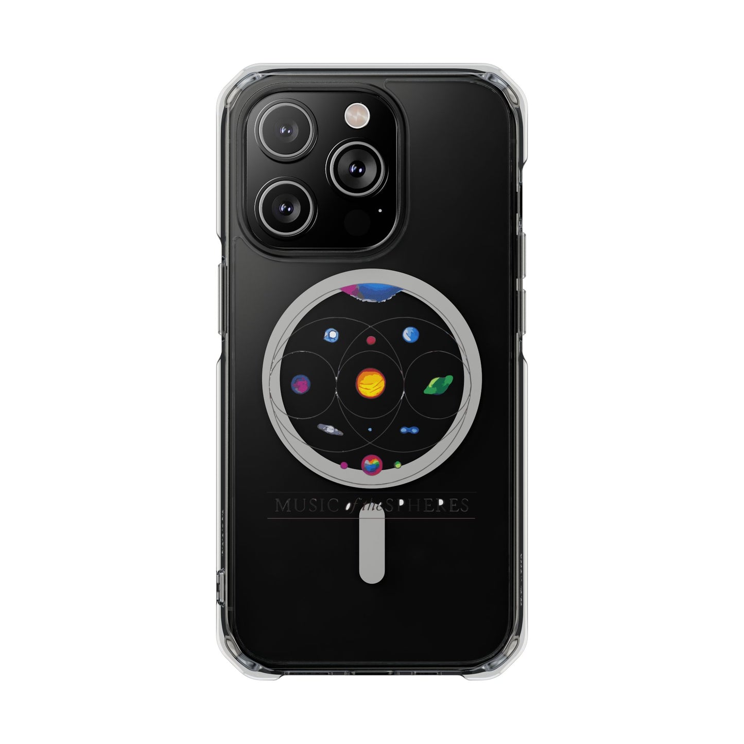 Colorful Planetary Orbit Diagram Magnetic Clear Impact case