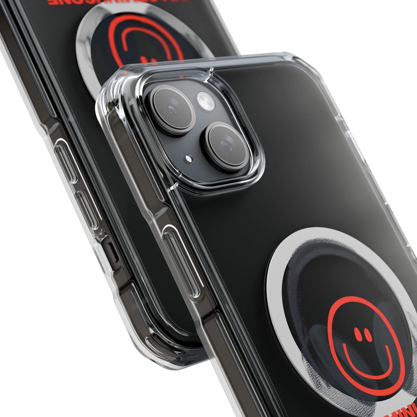 Smiley Beats Graphic Magnetic Clear Impact Case