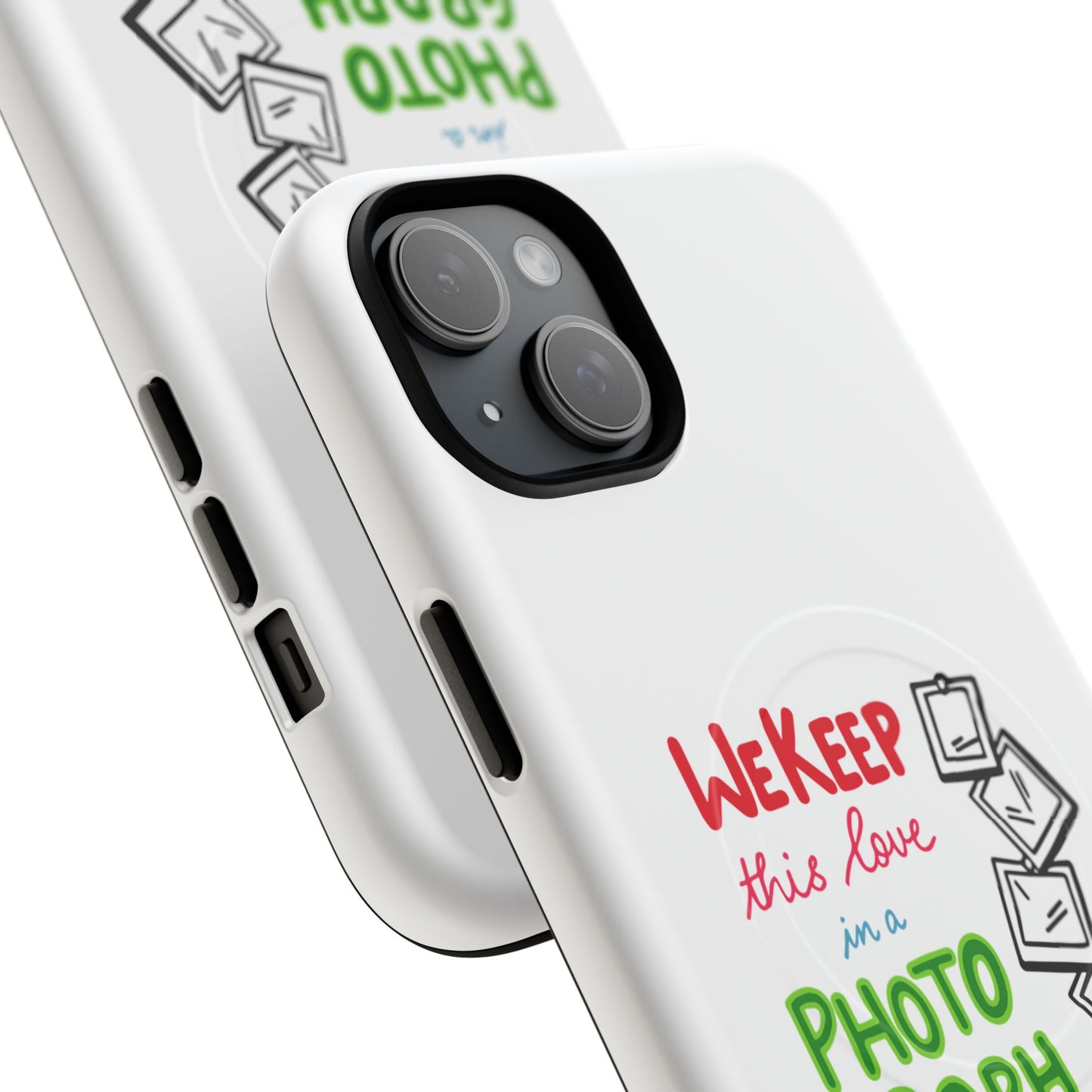 White Paw Print Tough Magnetic case