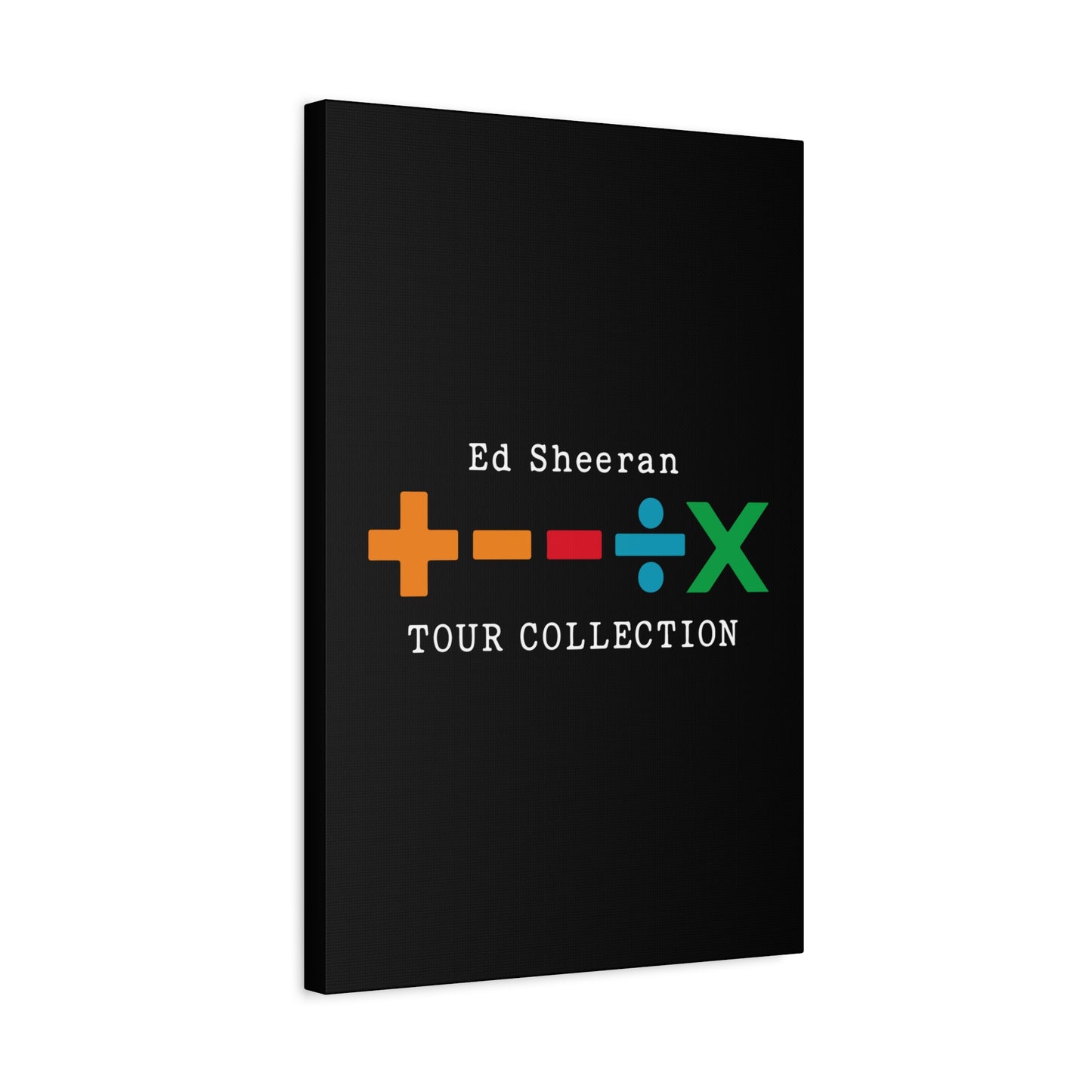 Matte Stretched Canvas, 1.25" Depth – Ed Sheeran Black Edition