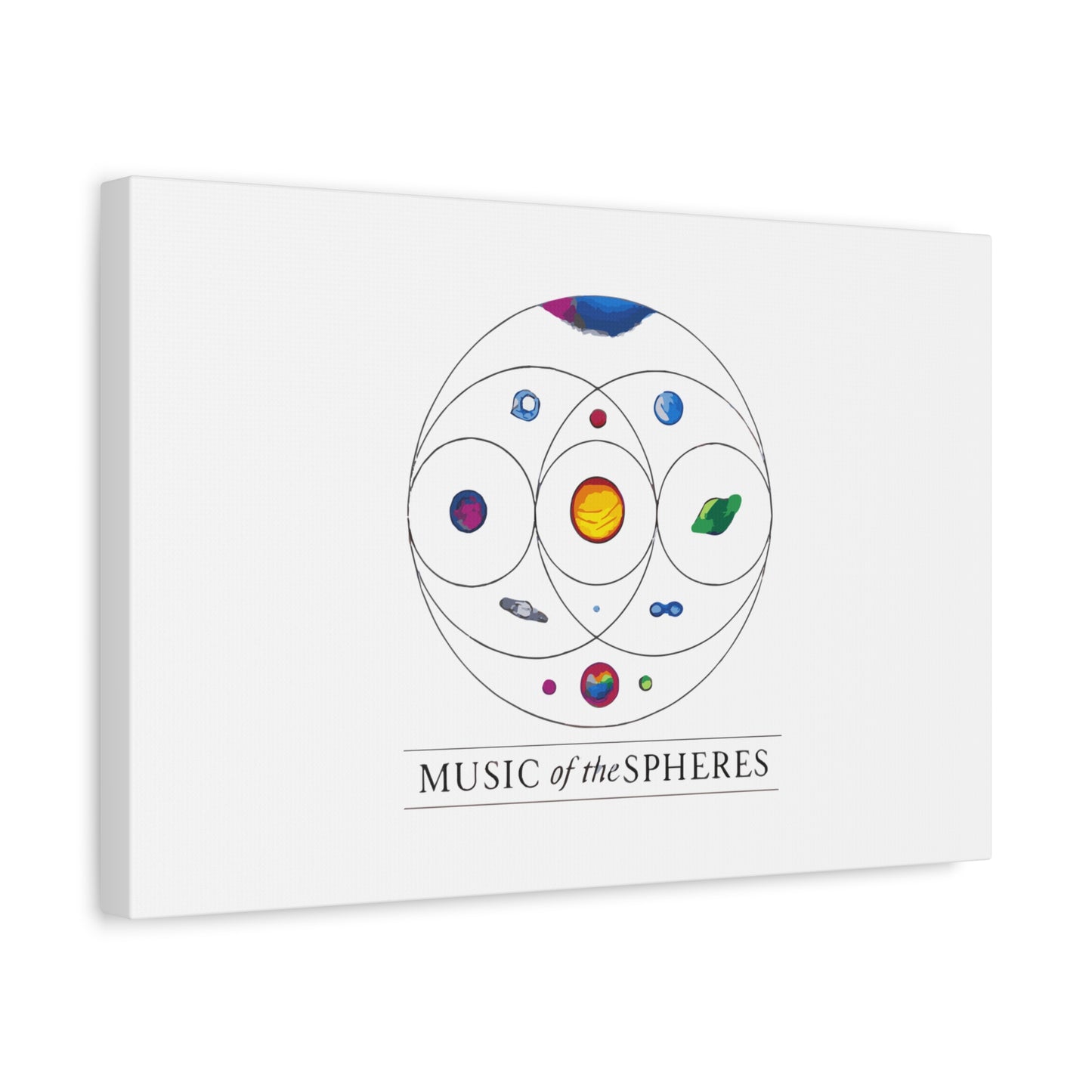 Colorful Planetary Orbit Diagram Canvas