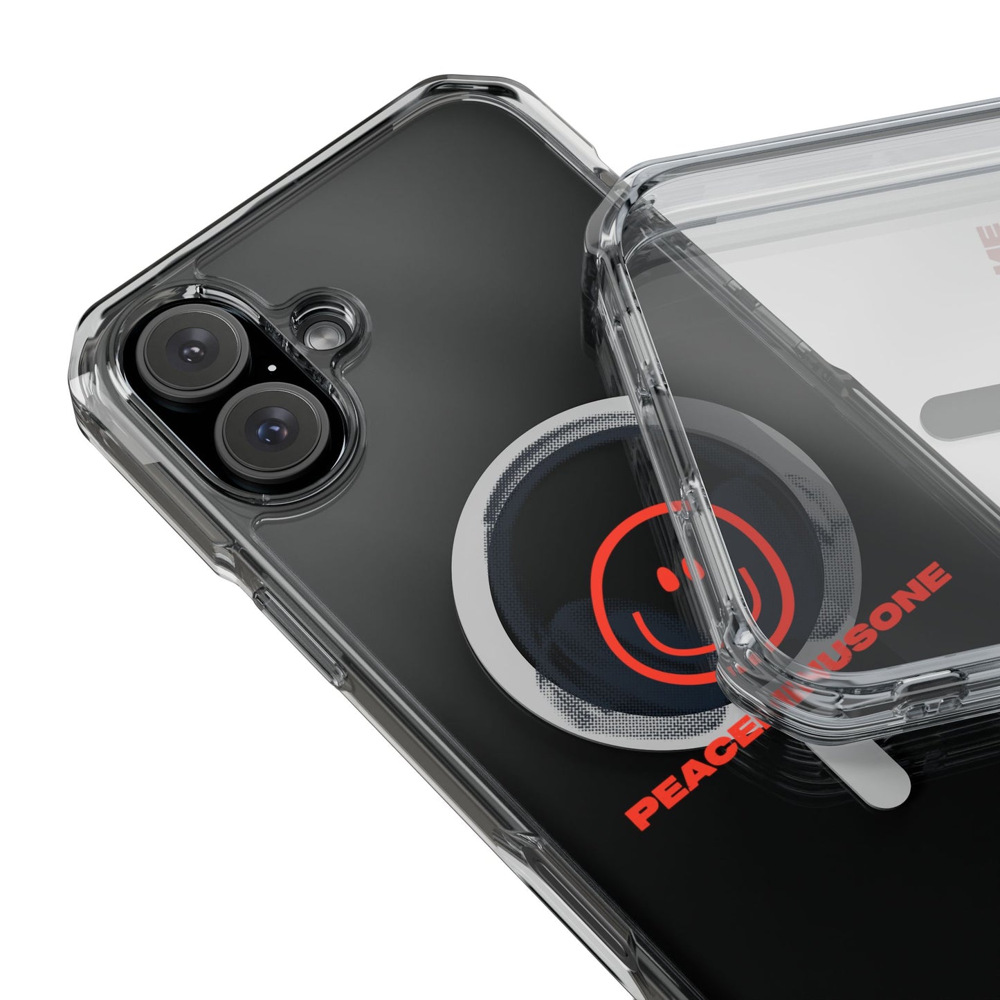 Smiley Beats Graphic Magnetic Clear Impact Case