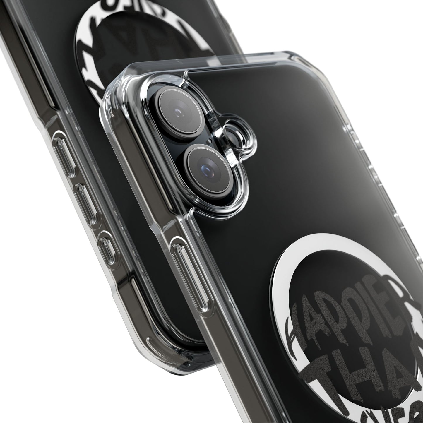 Happier Heart Lettering Magnetic Clear Impact Case