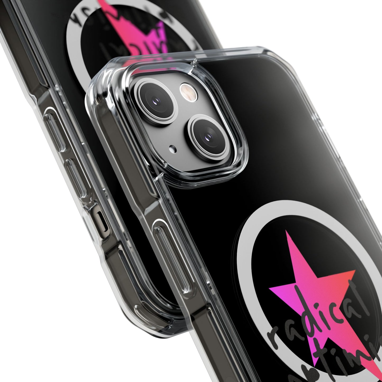 Flame Script Statement Magnetic Clear Impact case