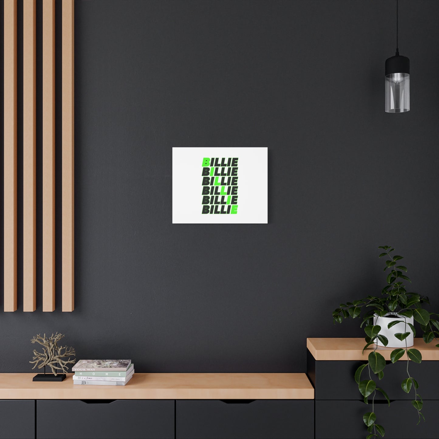 Minimal Block Statement Matte Canvas