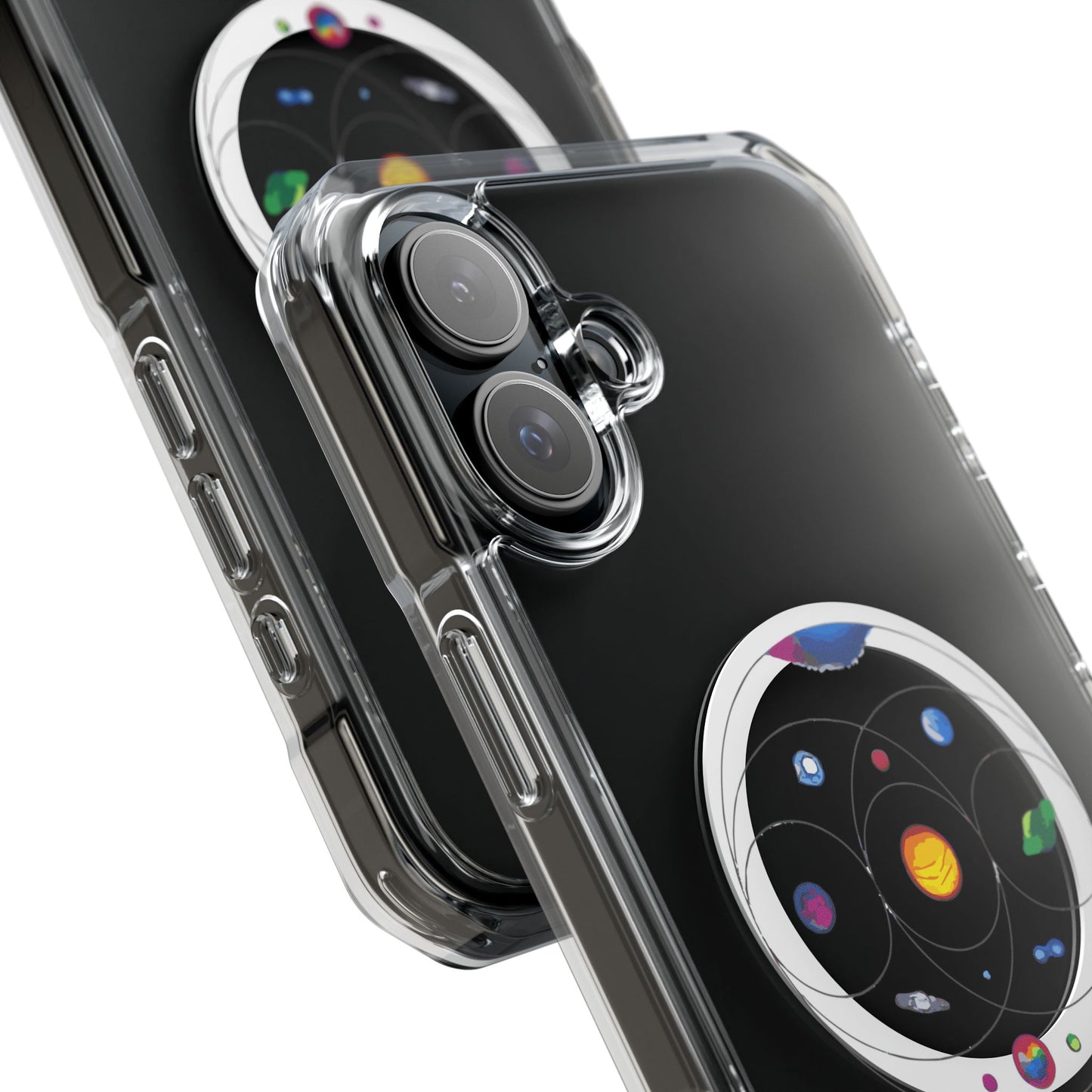 Colorful Planetary Orbit Diagram Magnetic Clear Impact case