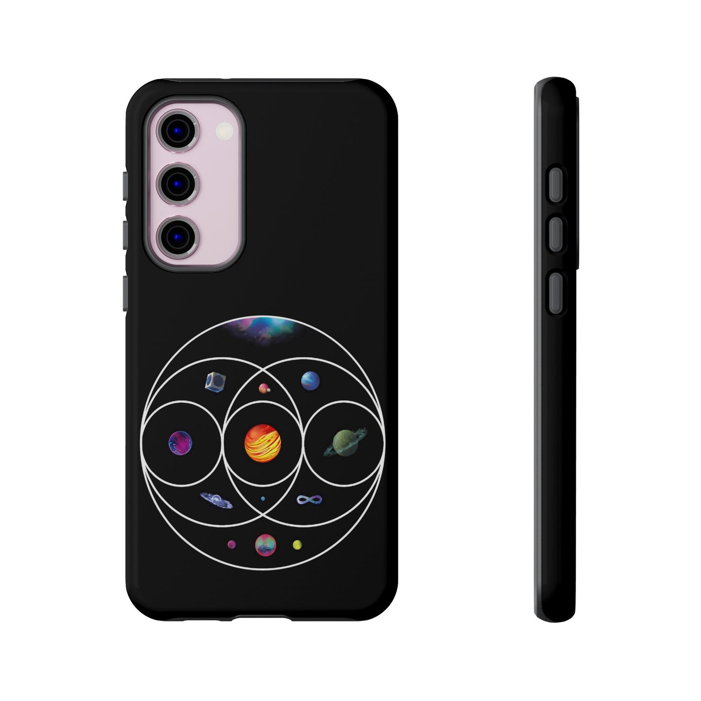 Premium Tough Case for Samsung S21 to S25 Ultra Showcasing Coldplay’s Illustration Concept