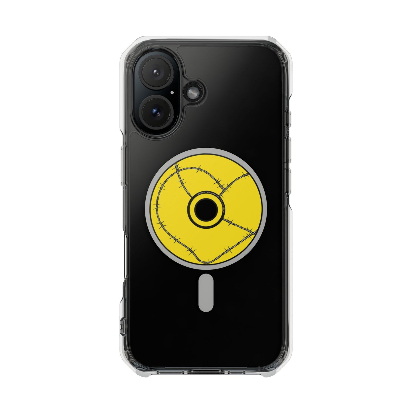 Minimalist Black Disc Outline Magnetic Impact Case