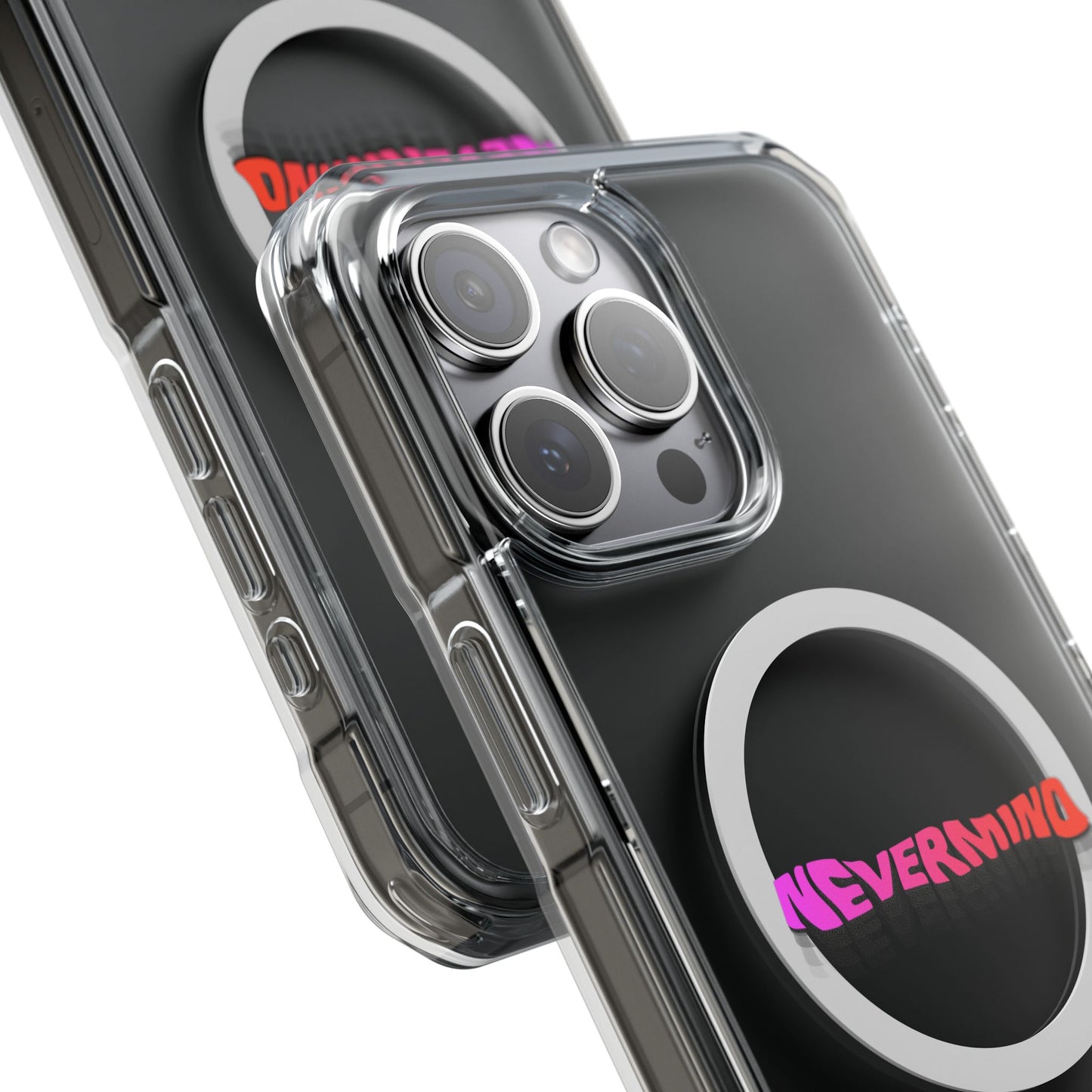 Wavy Groovy Typography Magnetic Clear Impact case