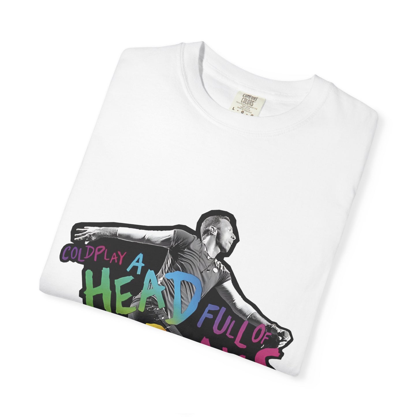 Unisex Garment-Dyed T-Shirt Inspired by Coldplay A Head Full of Dreams Chris