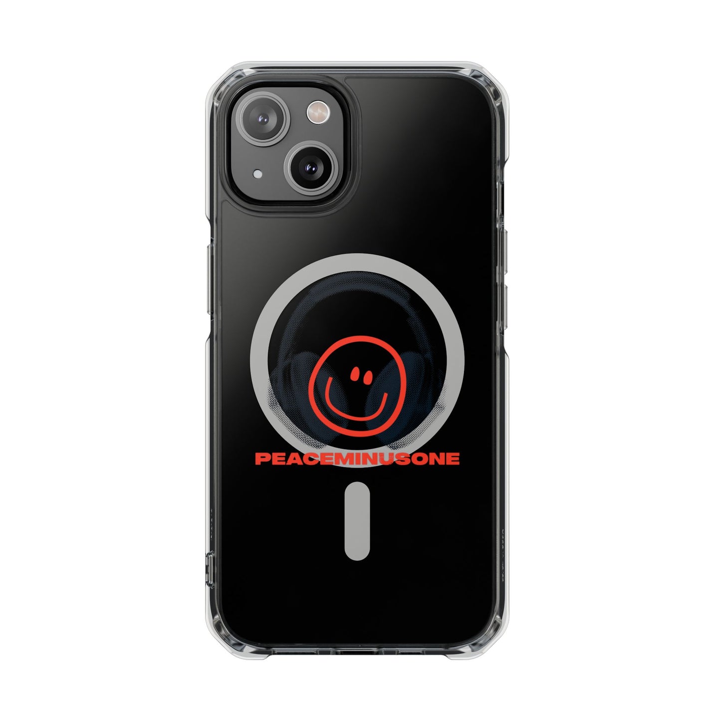 Smiley Beats Graphic Magnetic Clear Impact Case