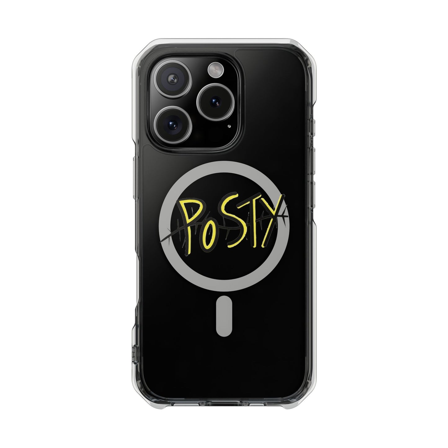 Abstract Black Barbed Wire Magnetic Impact Case