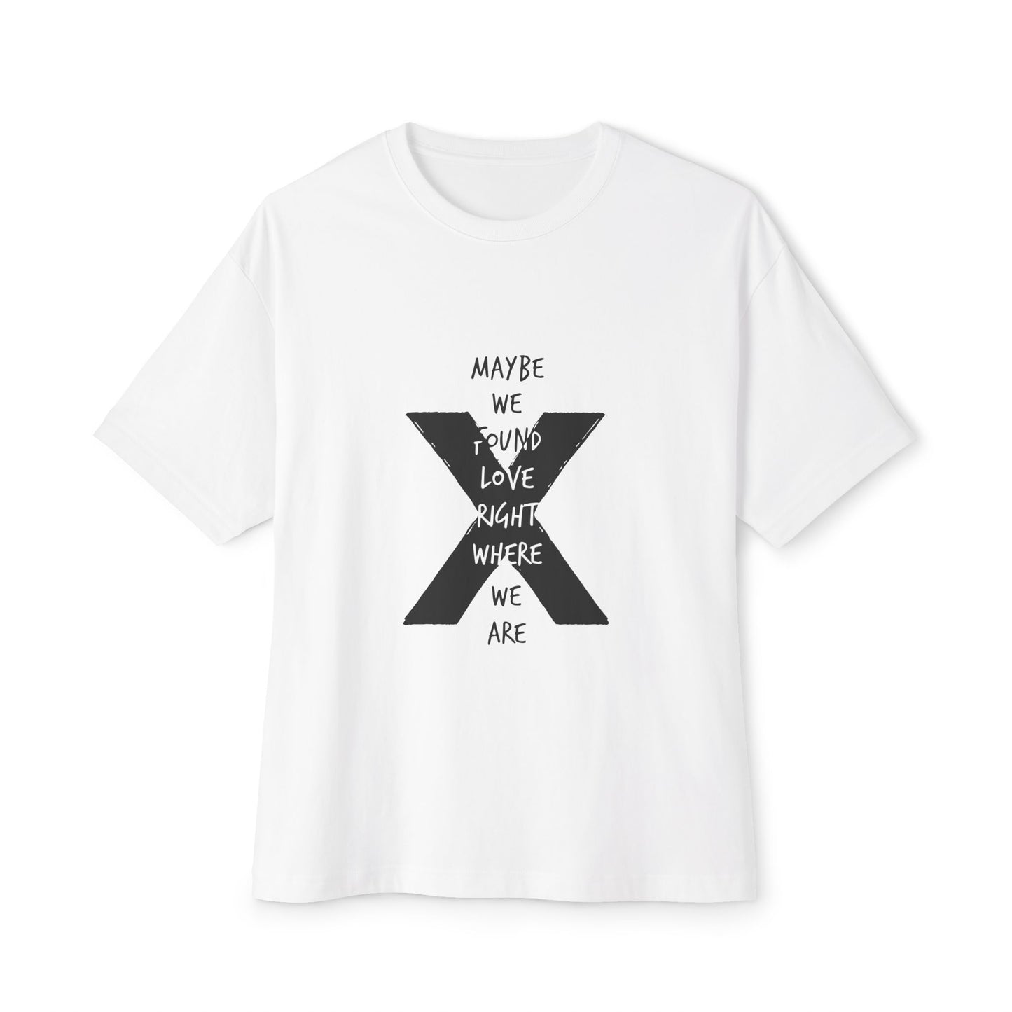 Abstract Paw and Brush Stroke Oversized Boxy Tee