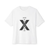 Abstract Paw and Brush Stroke Oversized Boxy Tee