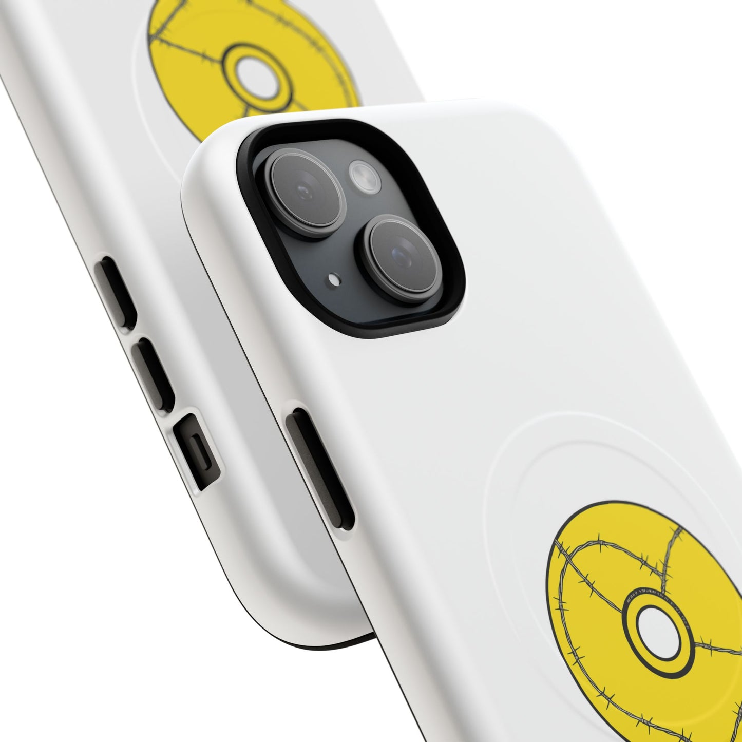 Minimalist Black Disc Outline Tough Magnetic Case